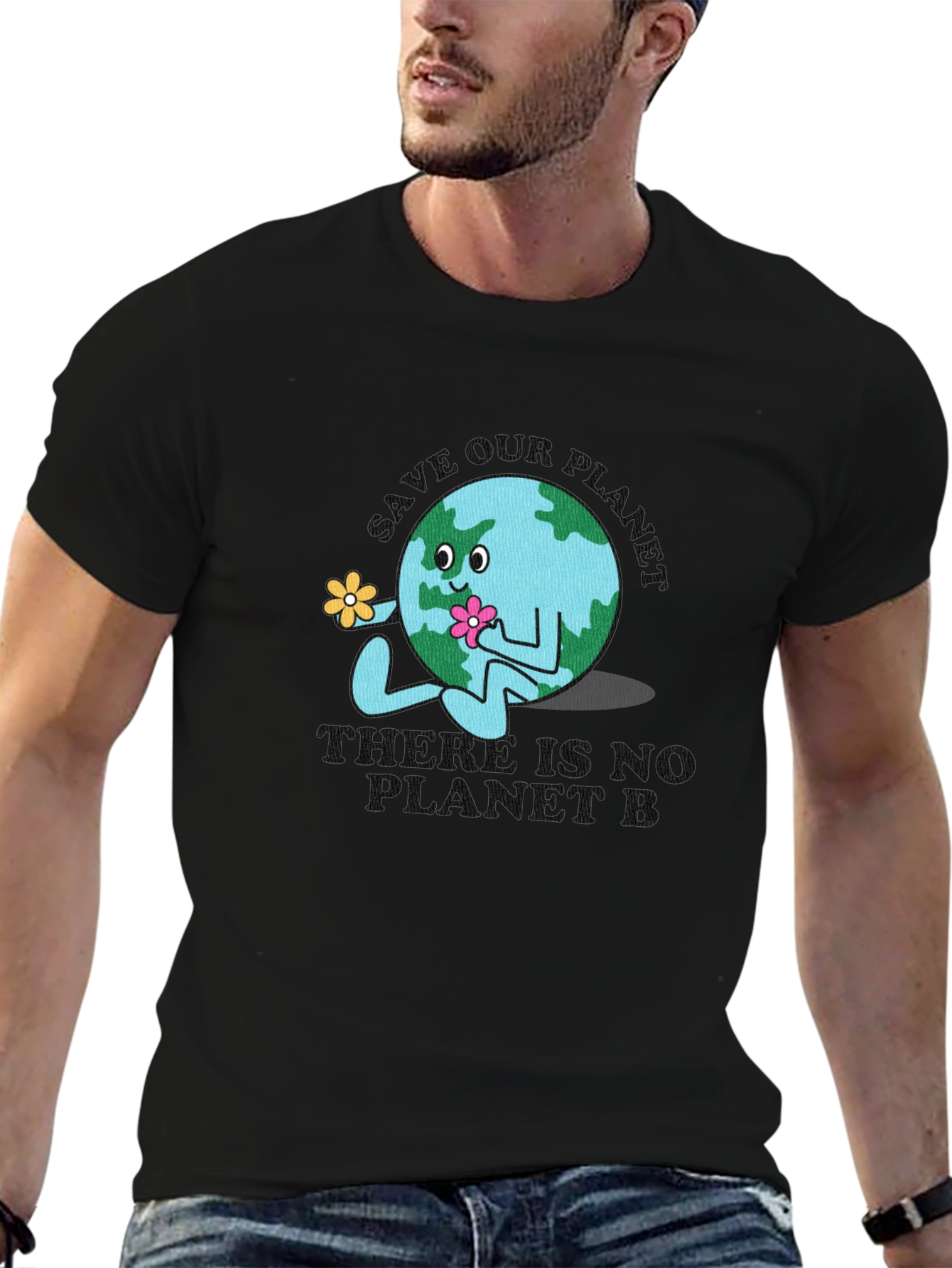 Save Our Planet Black T-Shirt