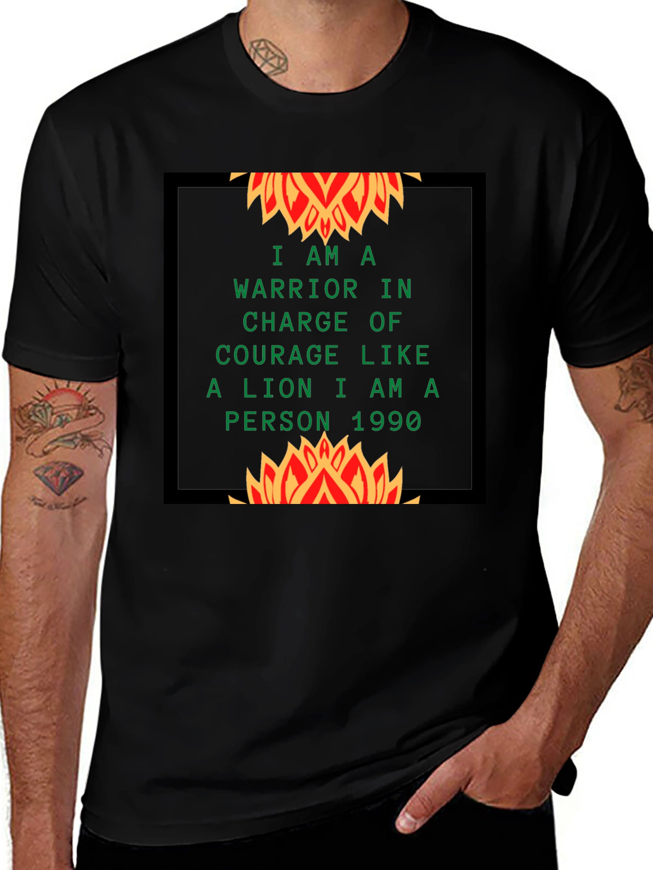 Warrior Lion T-Shirt - Courageous Design