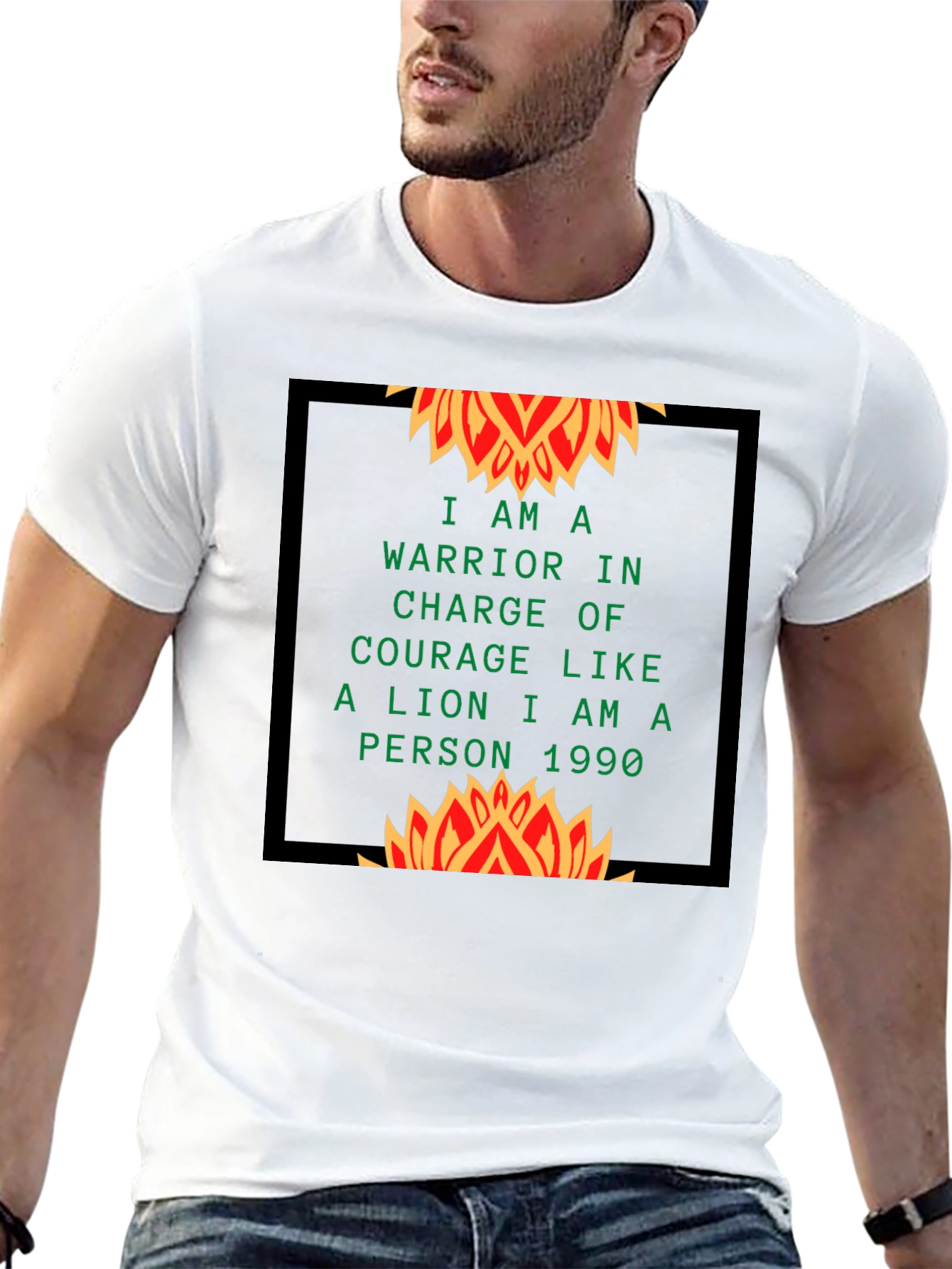 Warrior Lion T-Shirt - Courageous Design