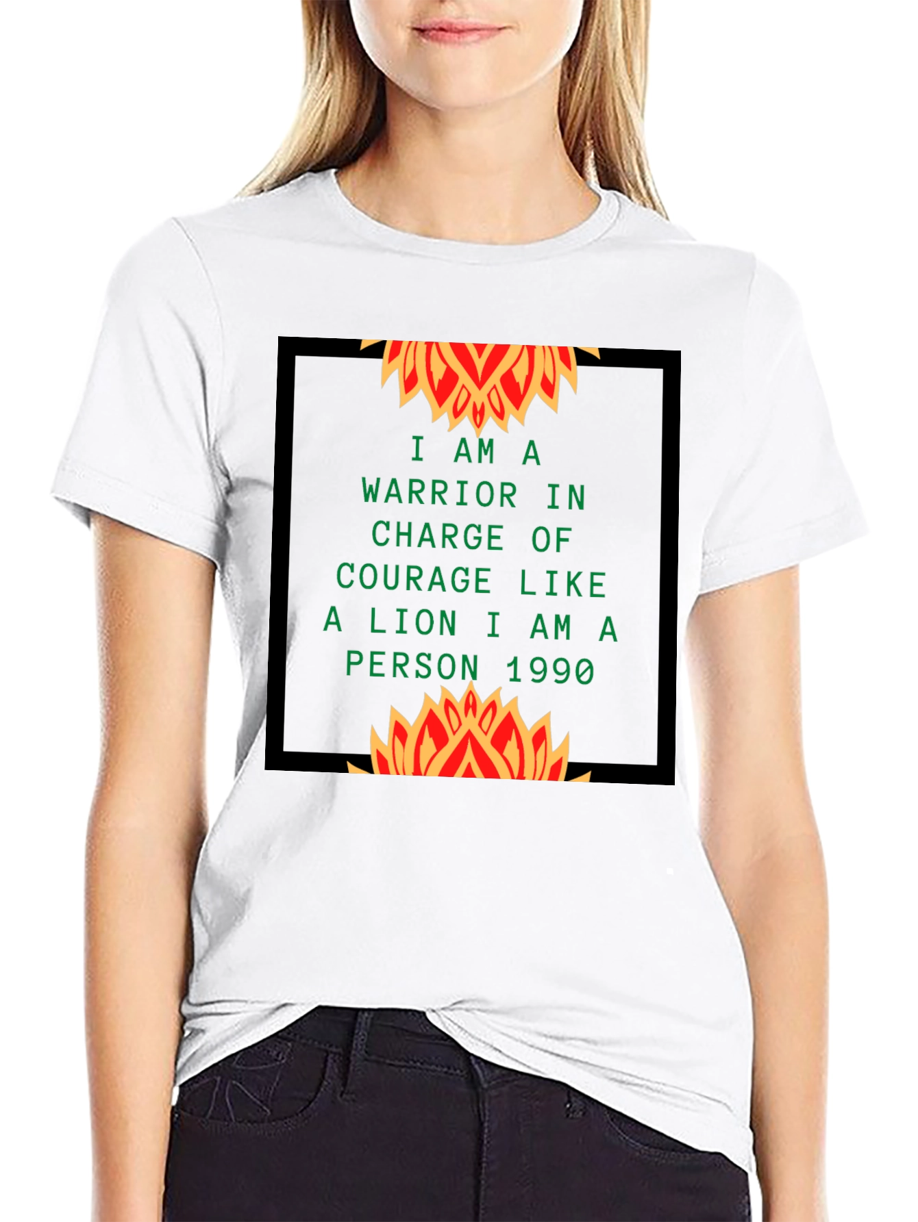 Warrior Lion T-Shirt - Courageous Design