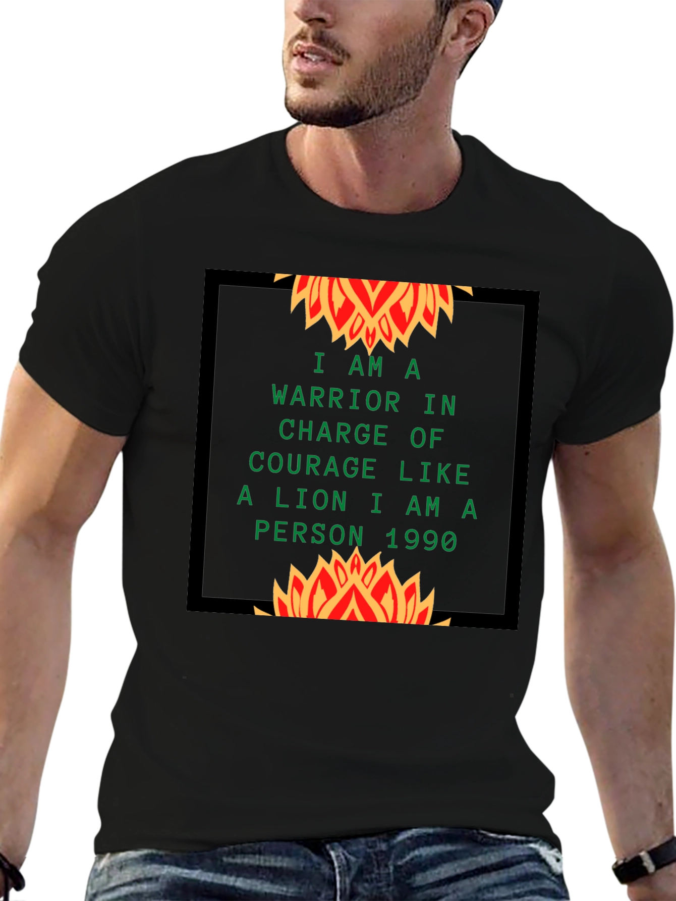 Warrior Lion T-Shirt - Courageous Design