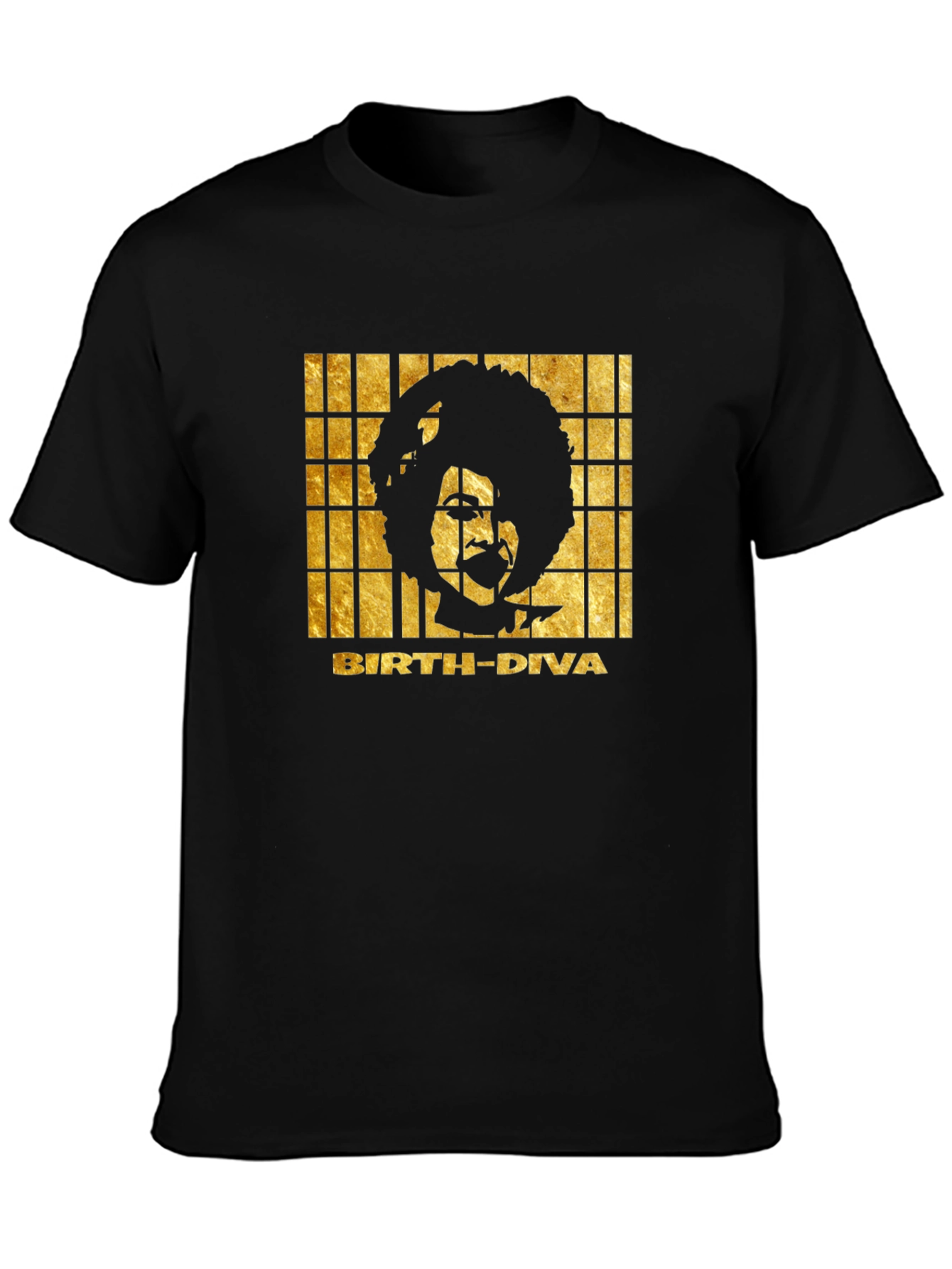 Birth Diva Graphic Print T-Shirt - Black