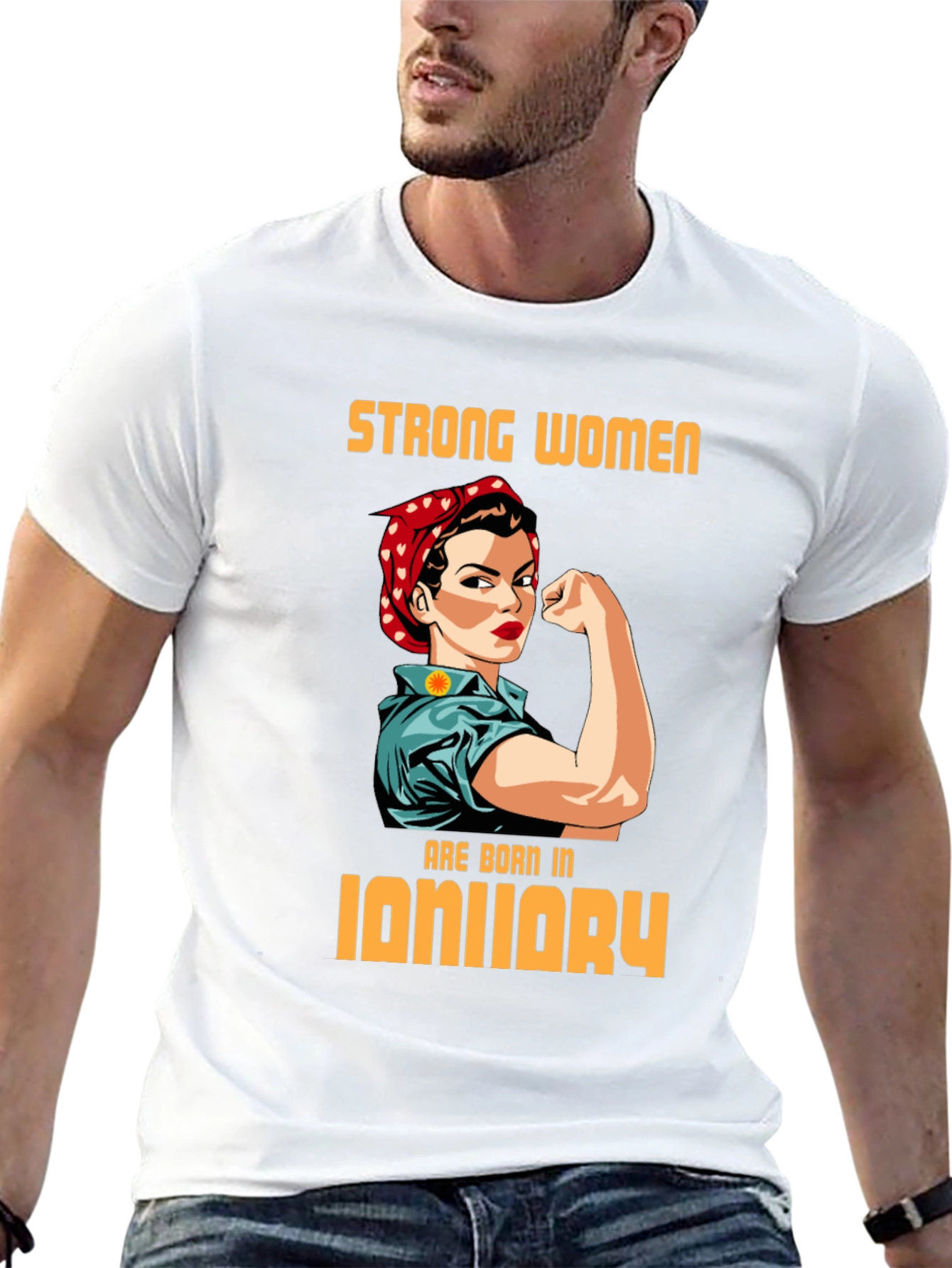 Strong Women January Birthday T-Shirt