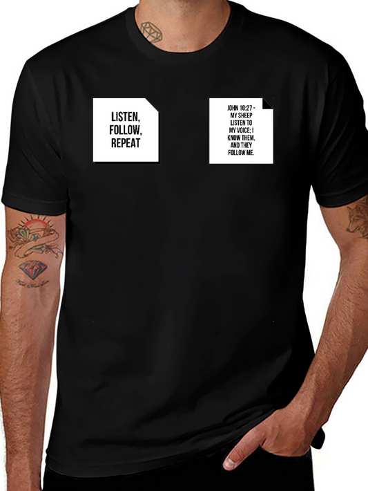 Faith-Based Graphic Tee - Listen Follow Repeat