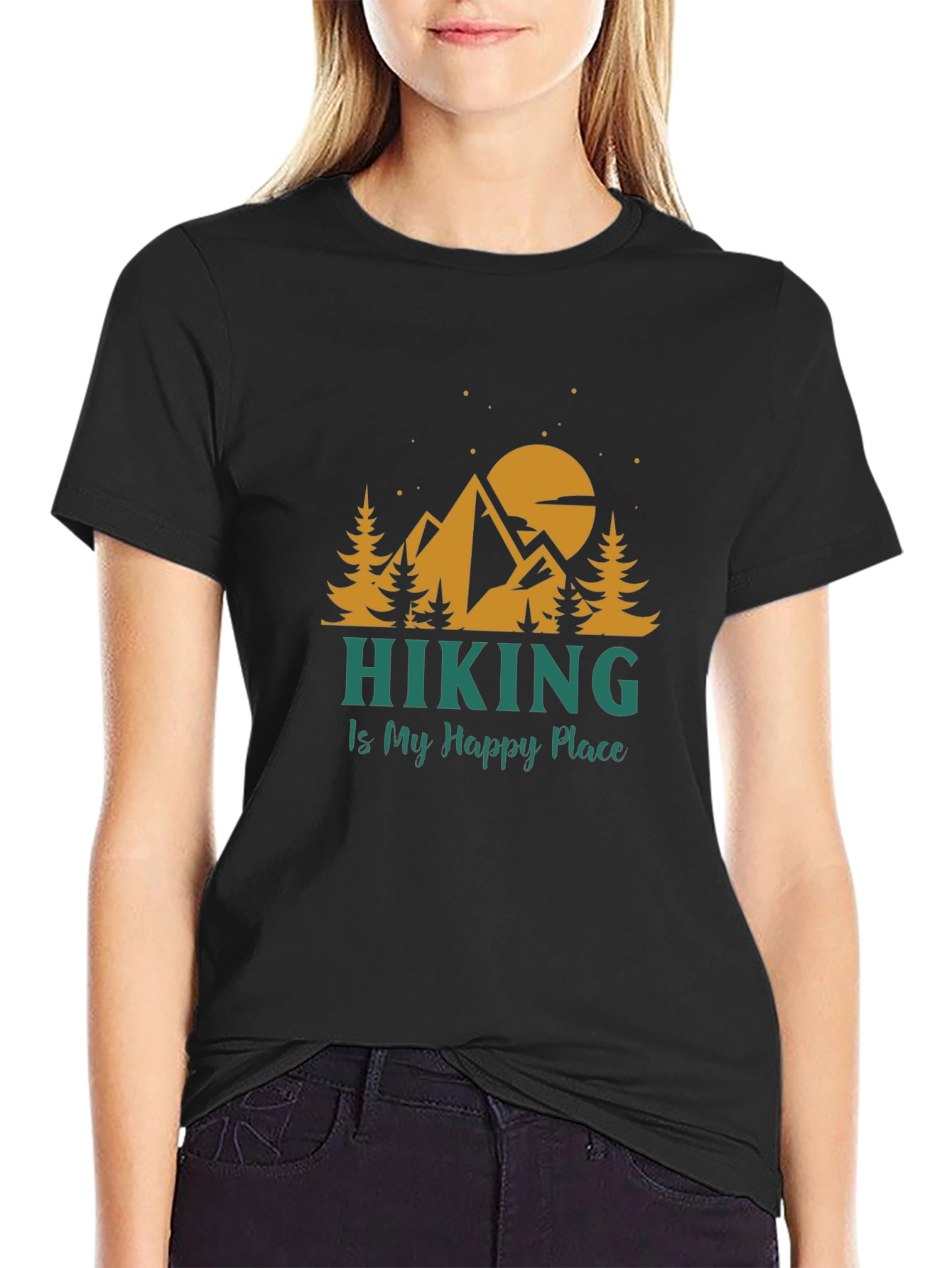 Hiking Is My Happy Place T-Shirt