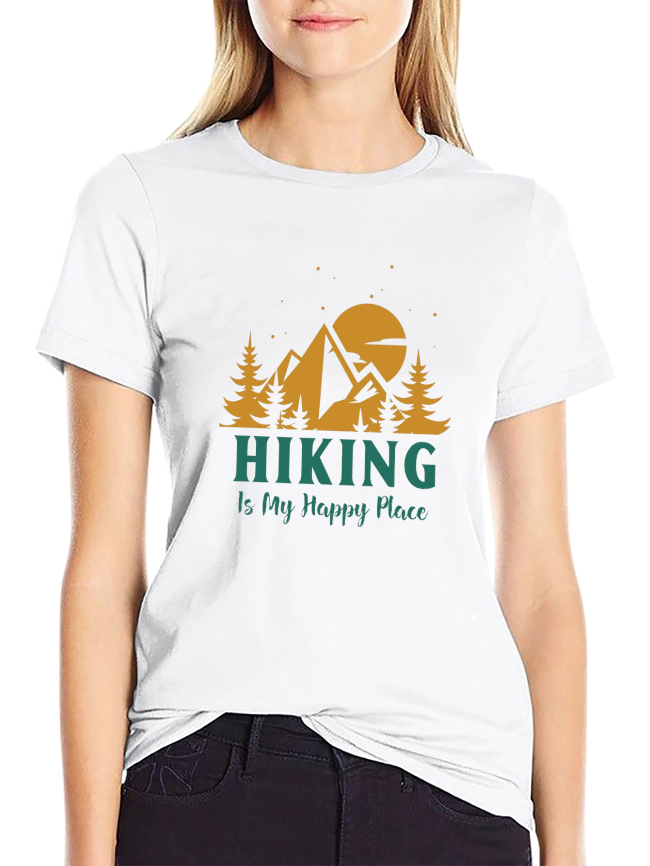 Hiking Is My Happy Place T-Shirt