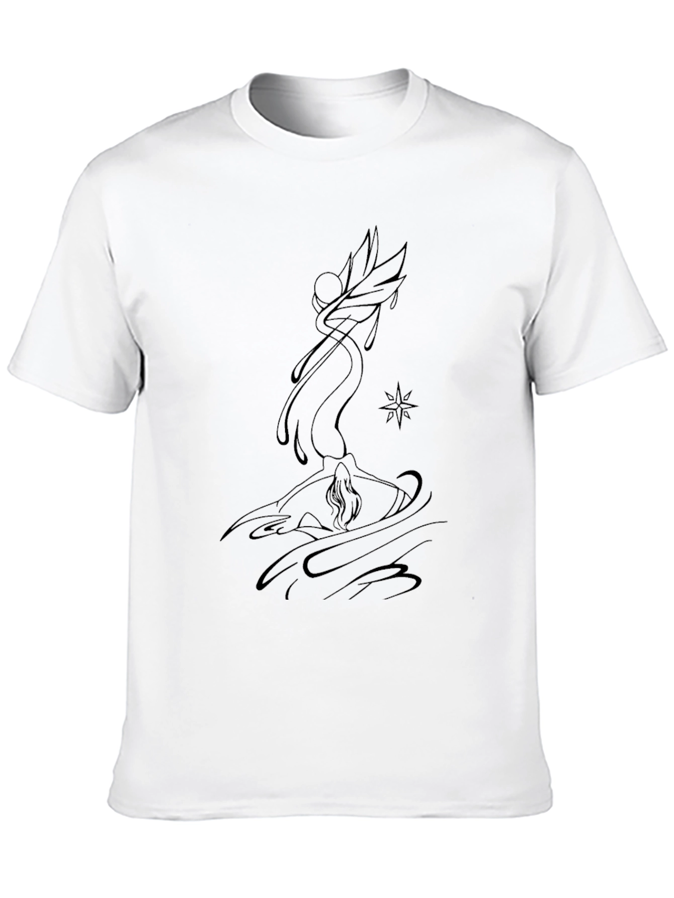 Mystic Sketch Black Tee