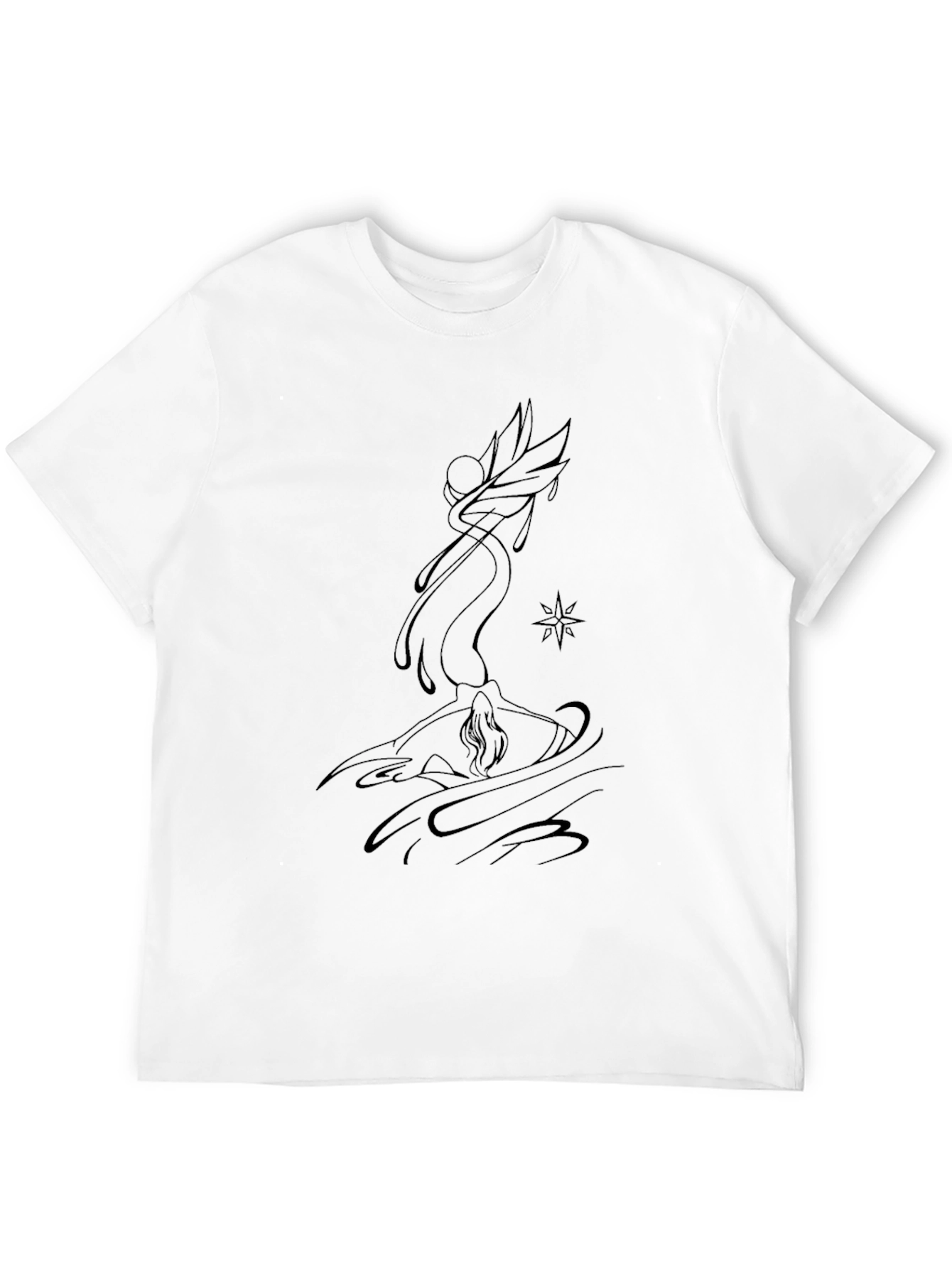 Mystic Sketch Black Tee