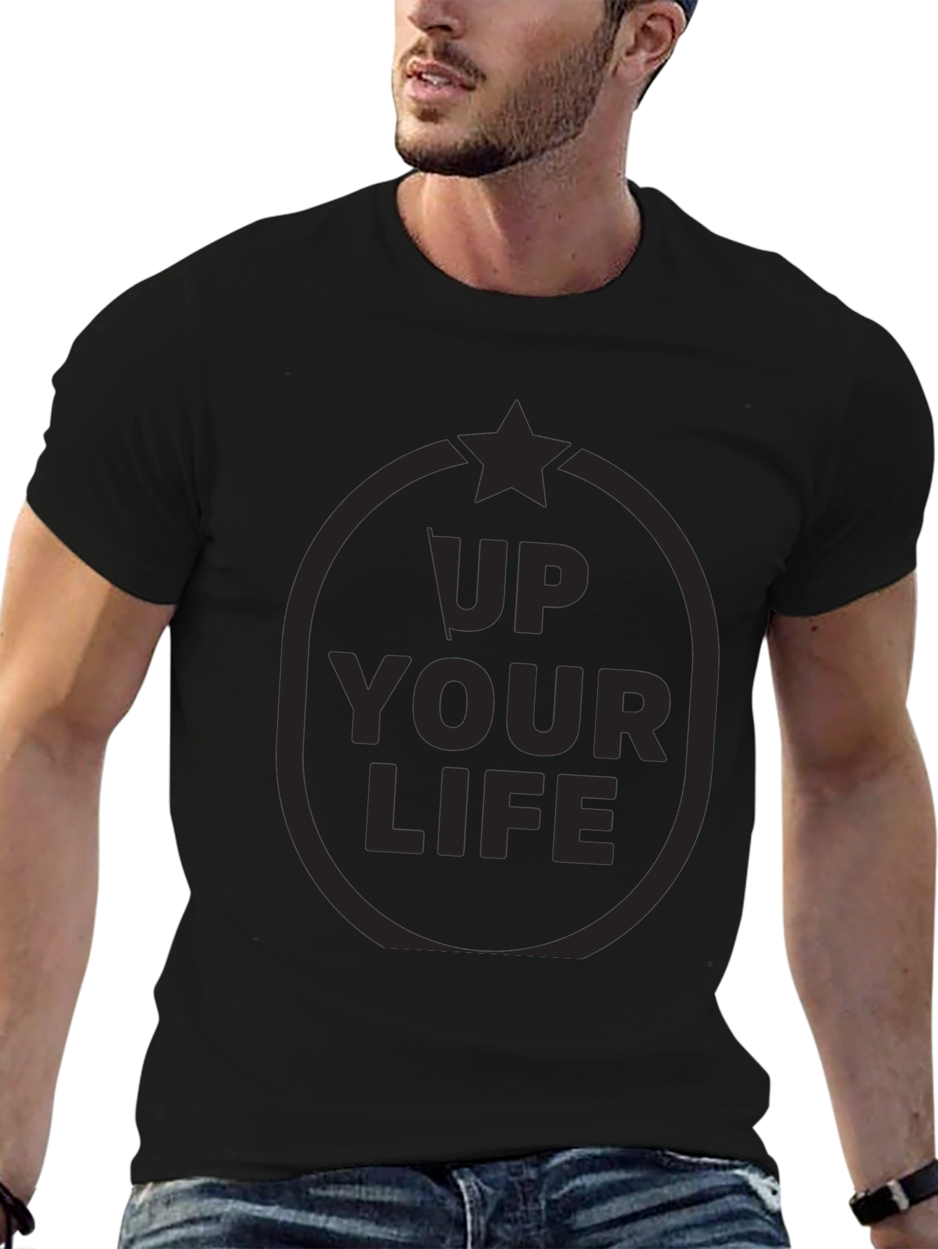 Up Your Life Black T-Shirt