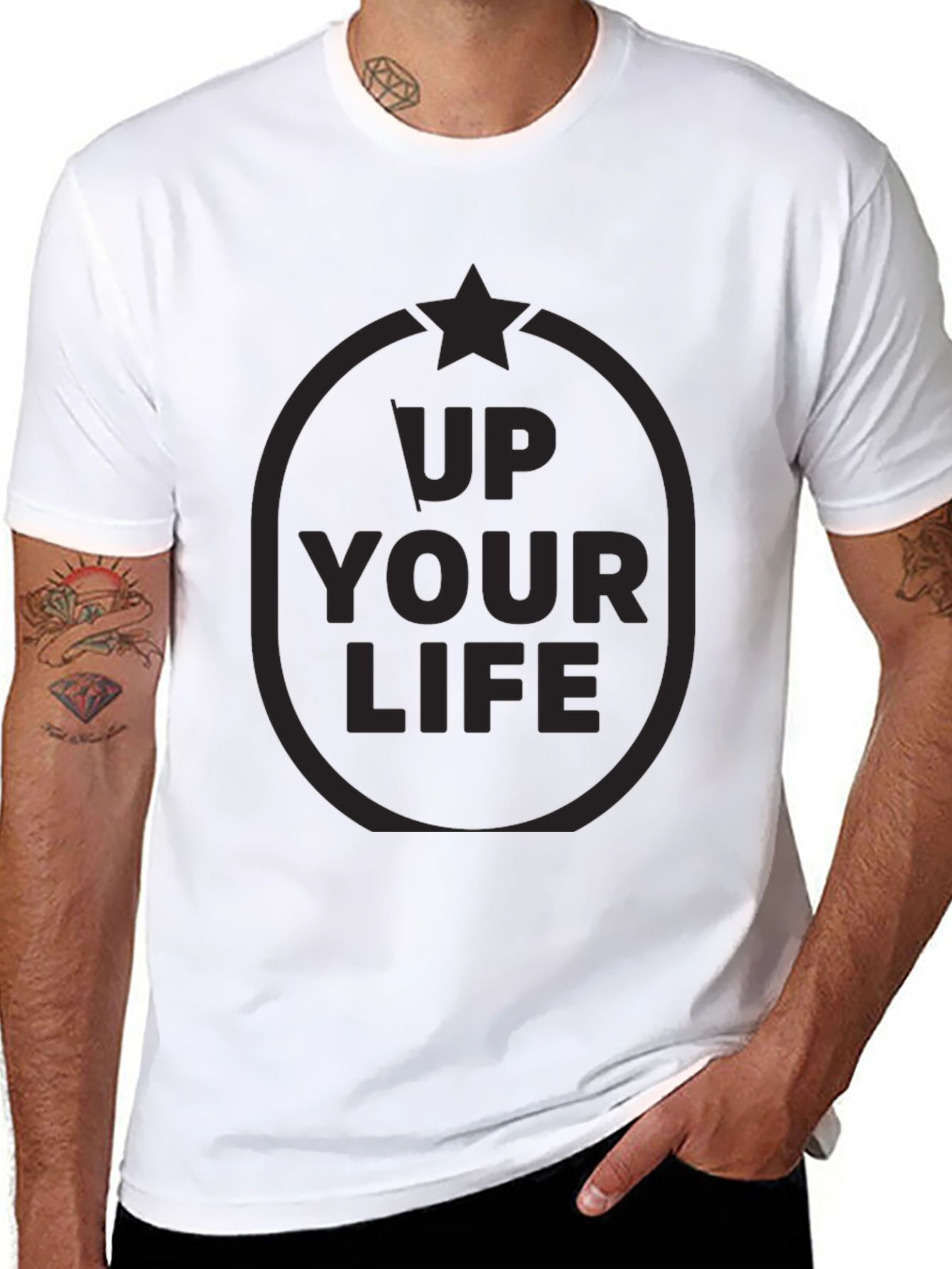 Up Your Life Black T-Shirt