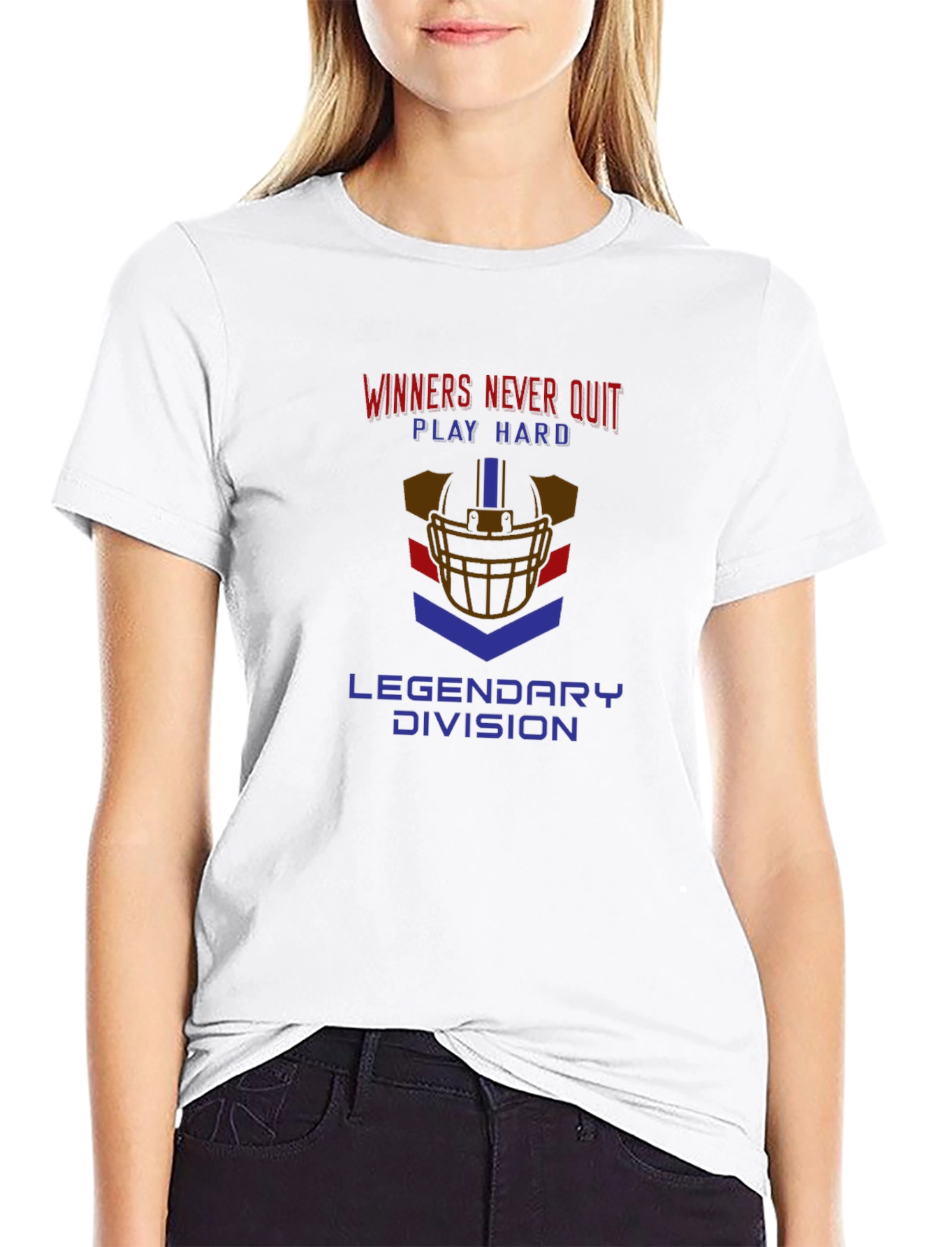 Winners Never Quit Graphic T-Shirt