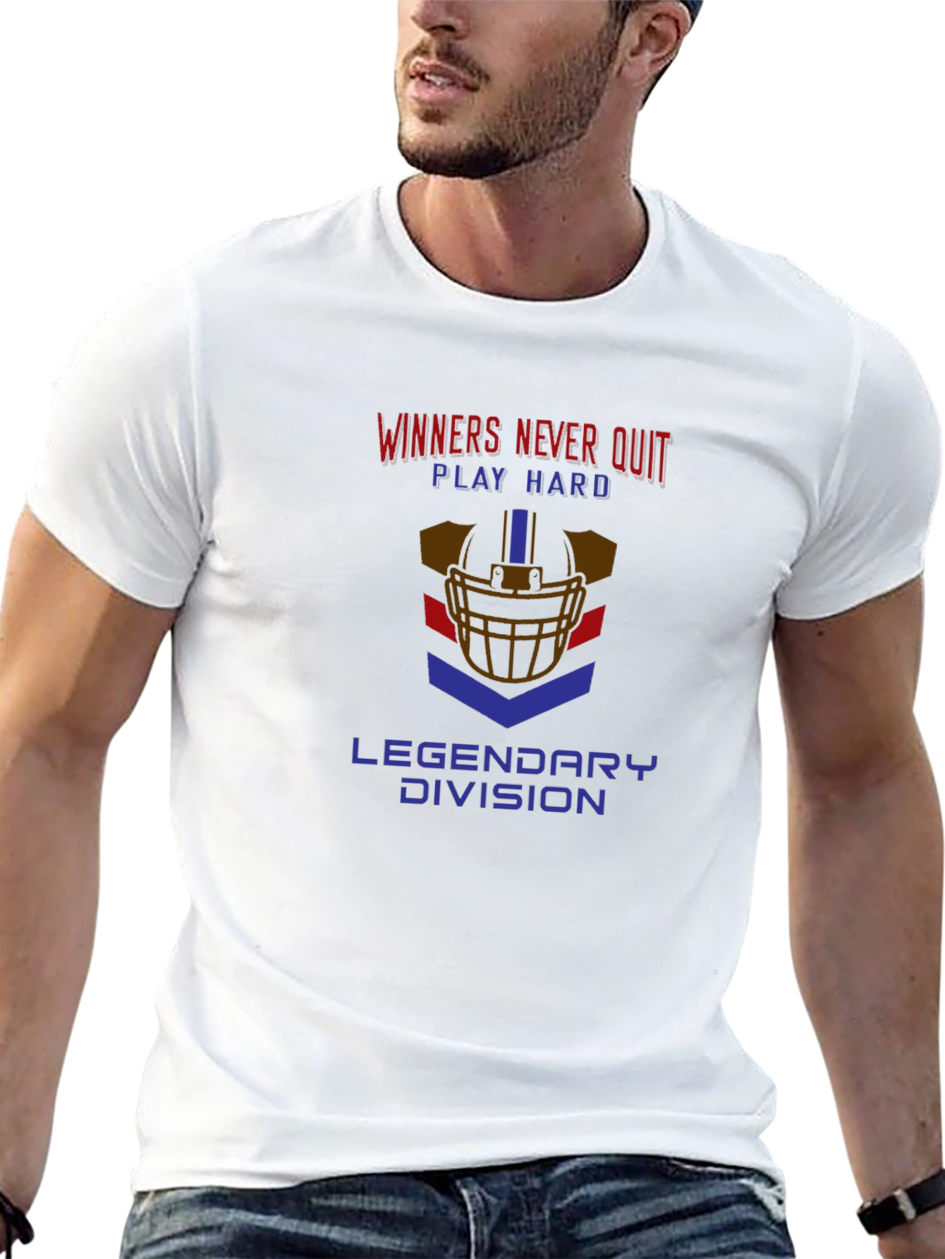 Winners Never Quit Graphic T-Shirt