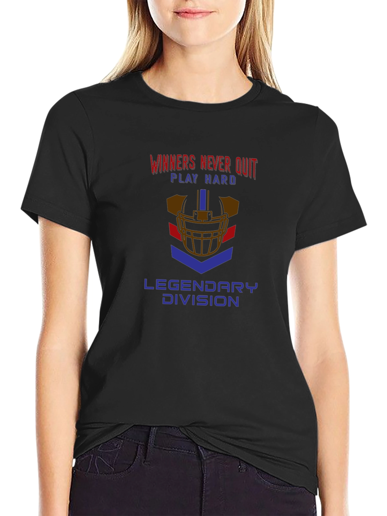 Winners Never Quit Graphic T-Shirt