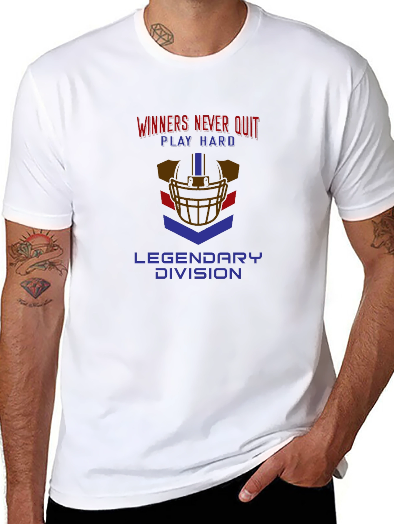 Winners Never Quit Graphic T-Shirt