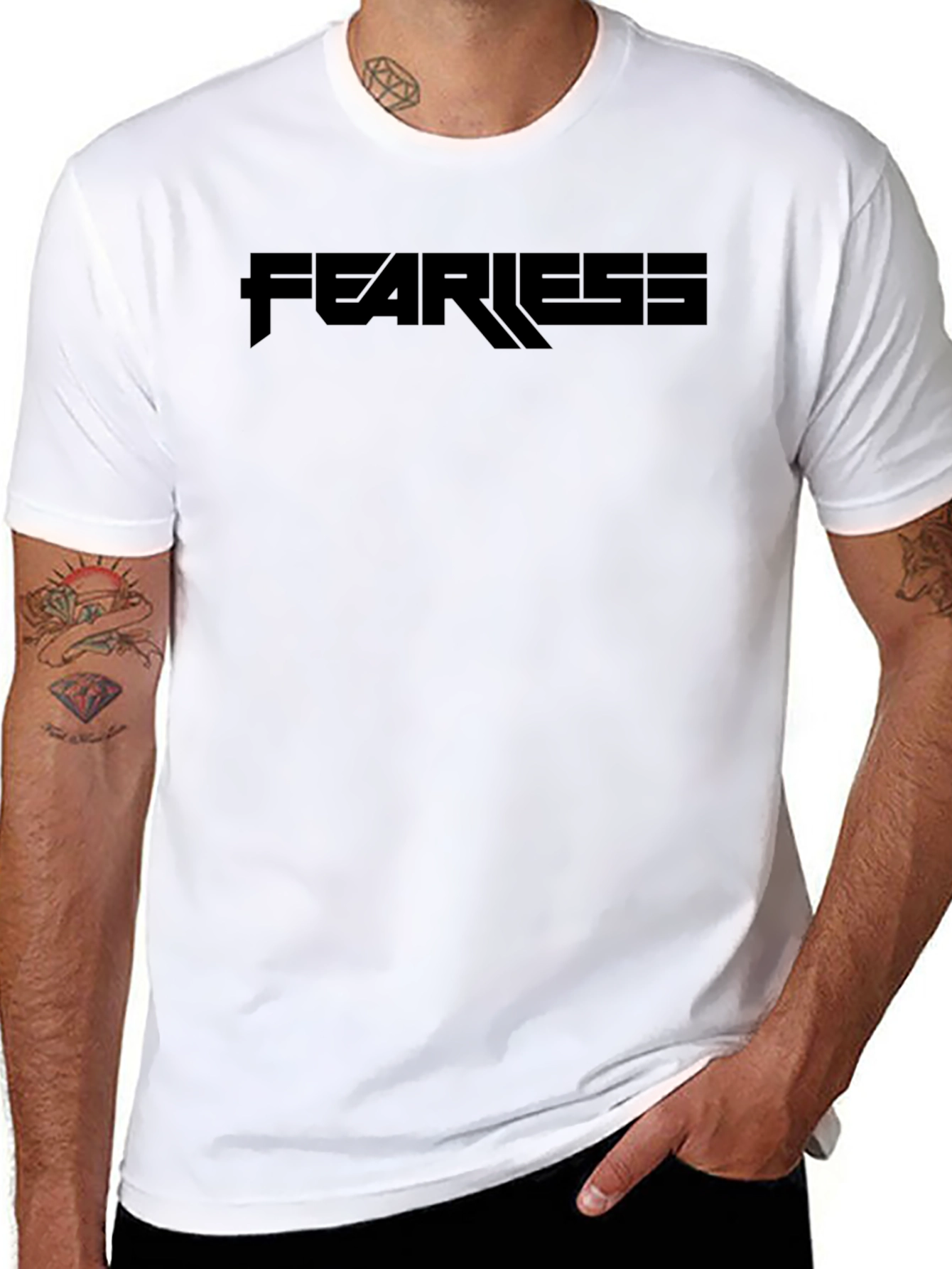 Fearless Black Graphic Tee