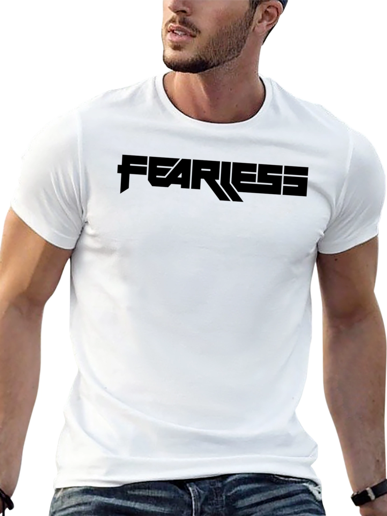 Fearless Black Graphic Tee