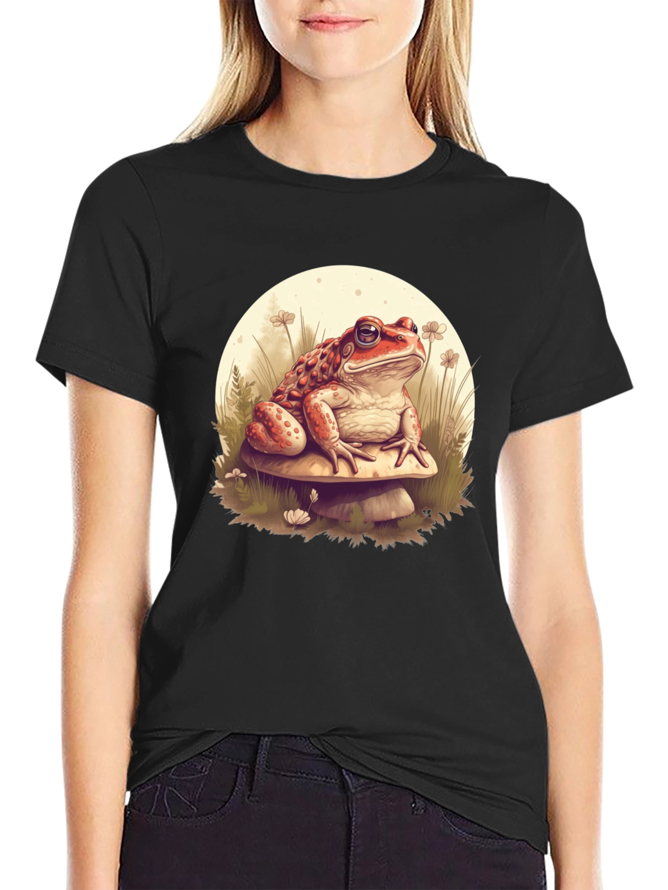 Toad on Mushroom Graphic Tee