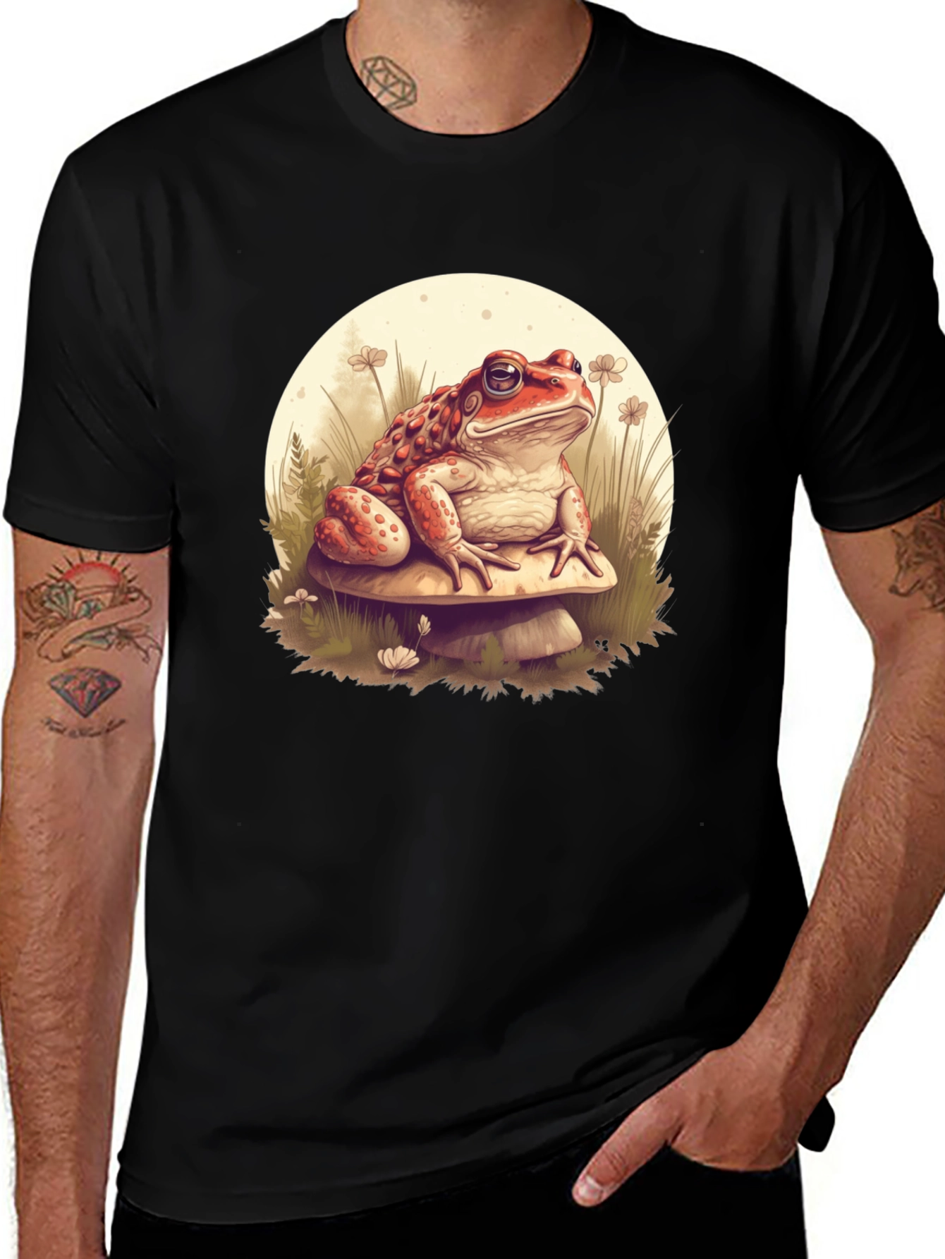 Toad on Mushroom Graphic Tee