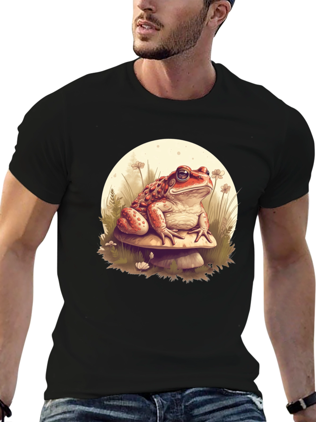 Toad on Mushroom Graphic Tee