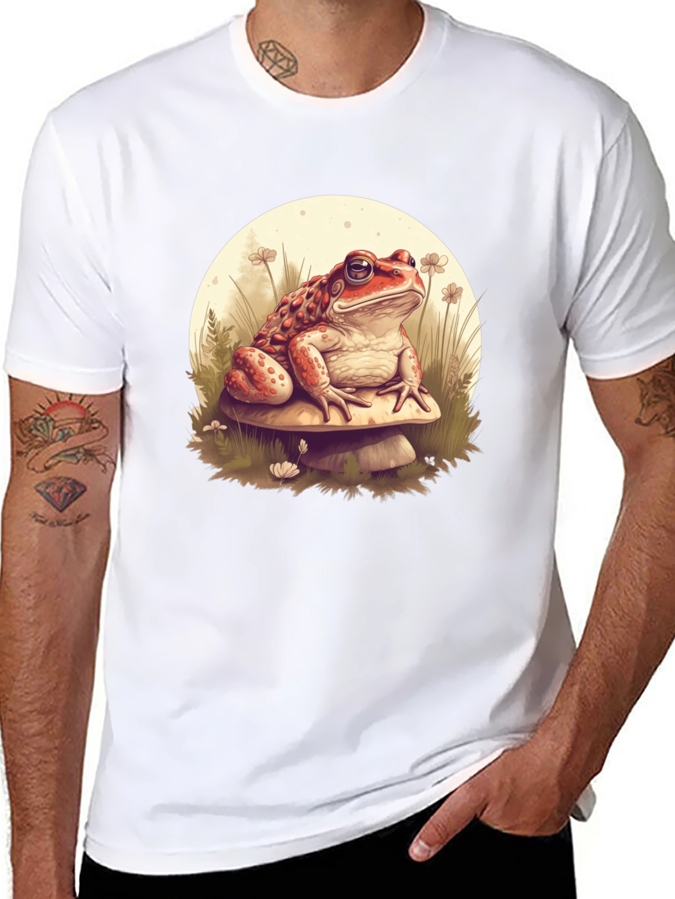 Toad on Mushroom Graphic Tee