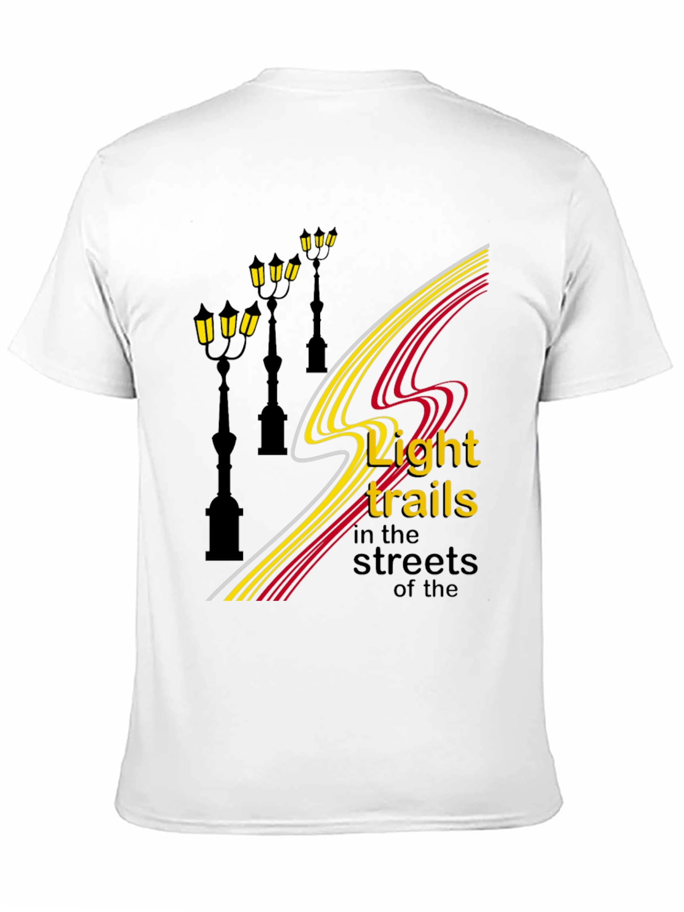 City Lights Mens Black Graphic Tee