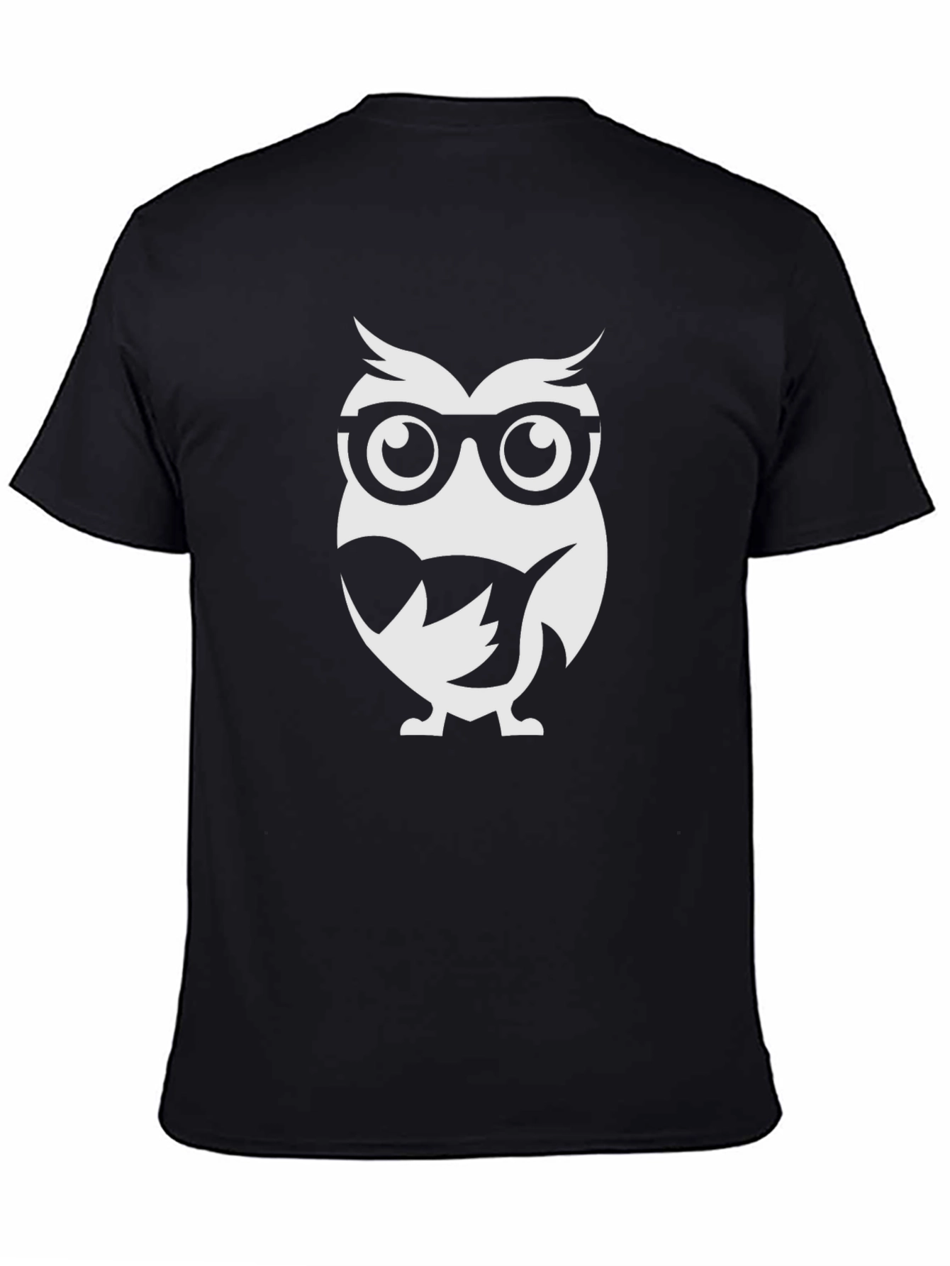 Black Owl Nerd T-Shirt - Stylish & Comfy