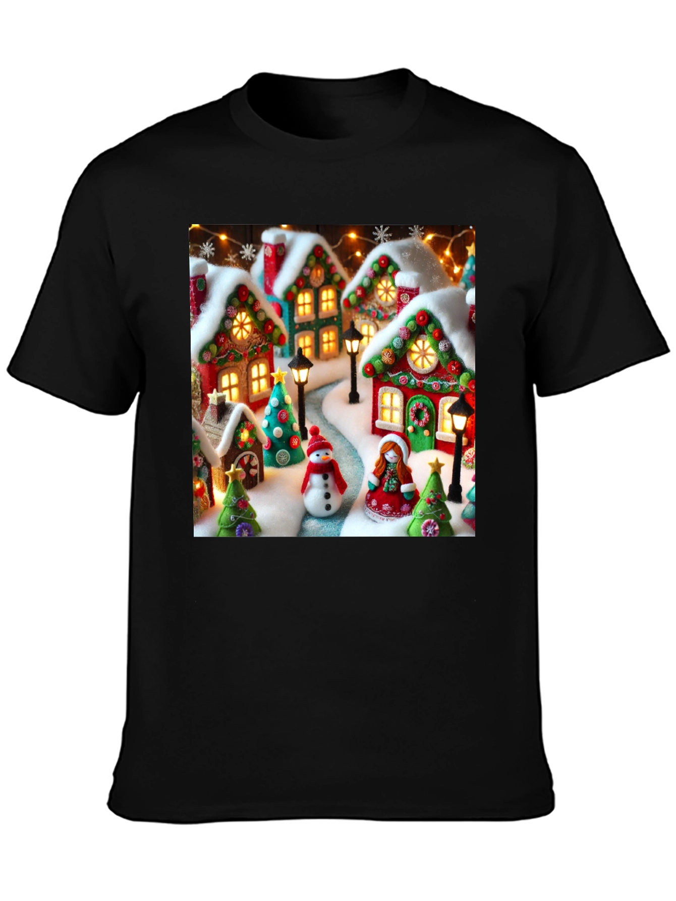 Festive Holiday Village T-Shirt