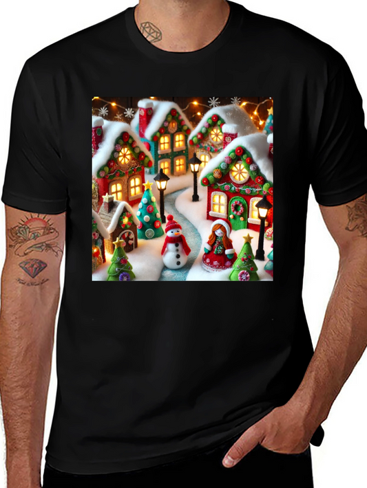 Festive Holiday Village T-Shirt