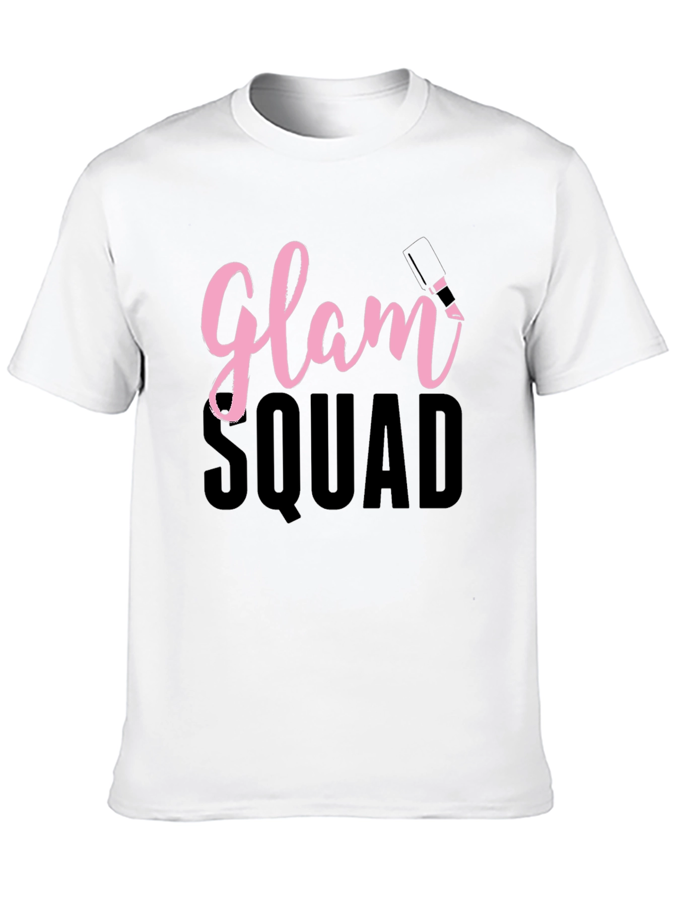 Glam Squad Tee - Stylish Cotton Graphic T-Shirt