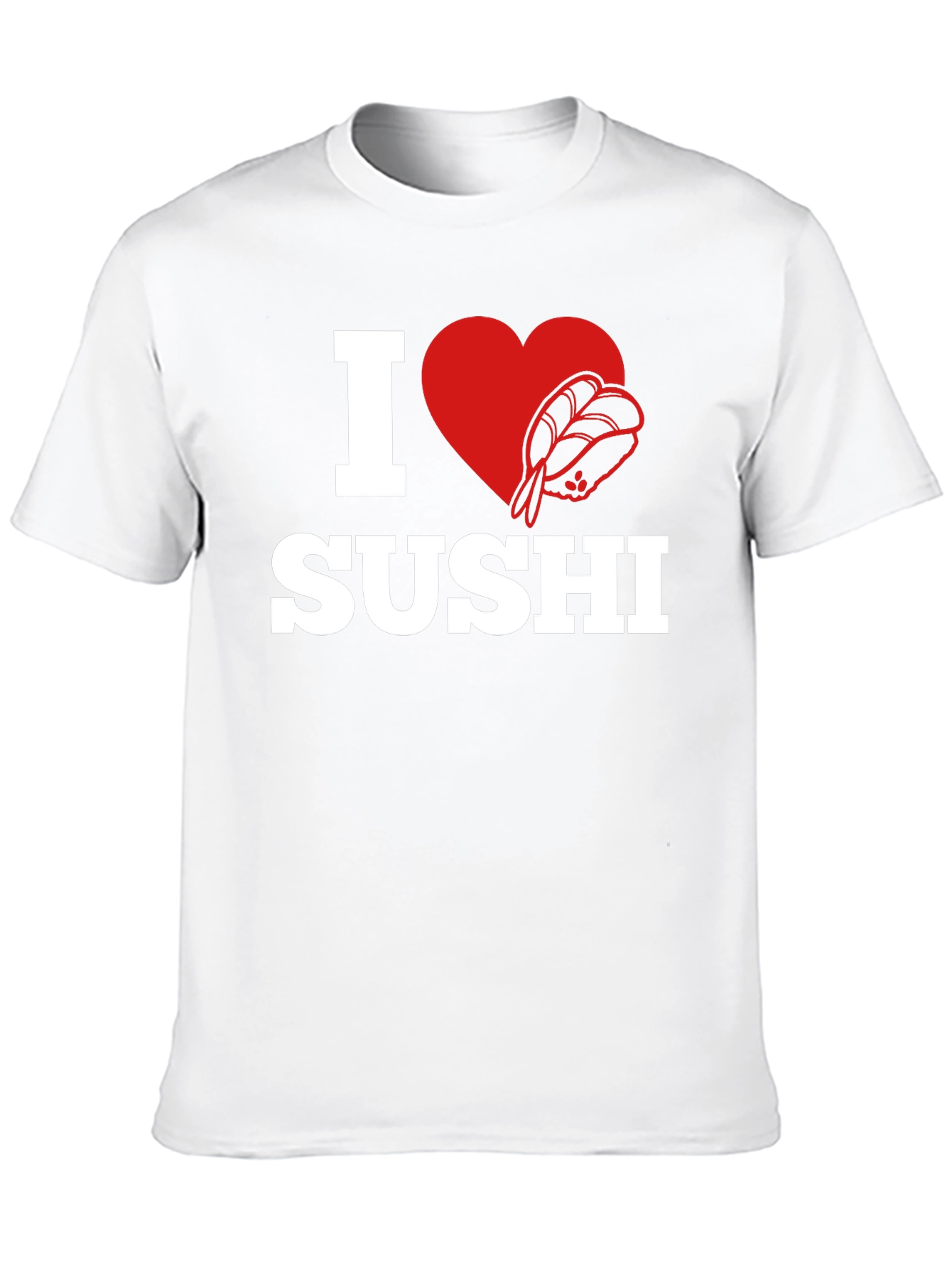 I Love Sushi Graphic Tee - Black