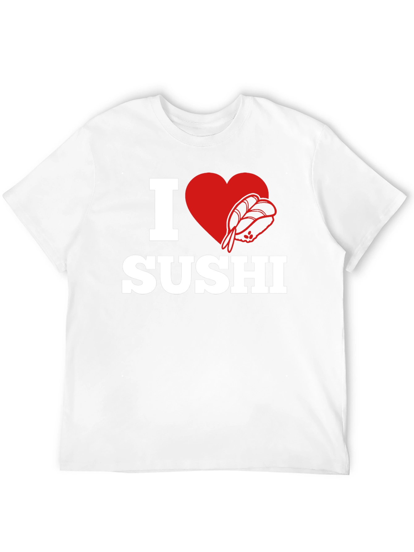 I Love Sushi Graphic Tee - Black