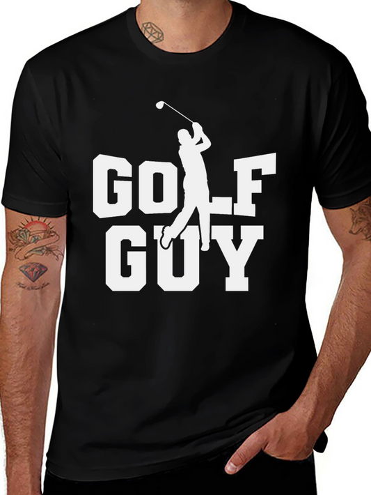 Golf Guy T-Shirt - Black Cotton Tee
