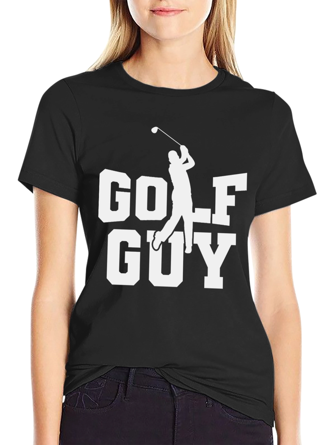 Golf Guy T-Shirt - Black Cotton Tee