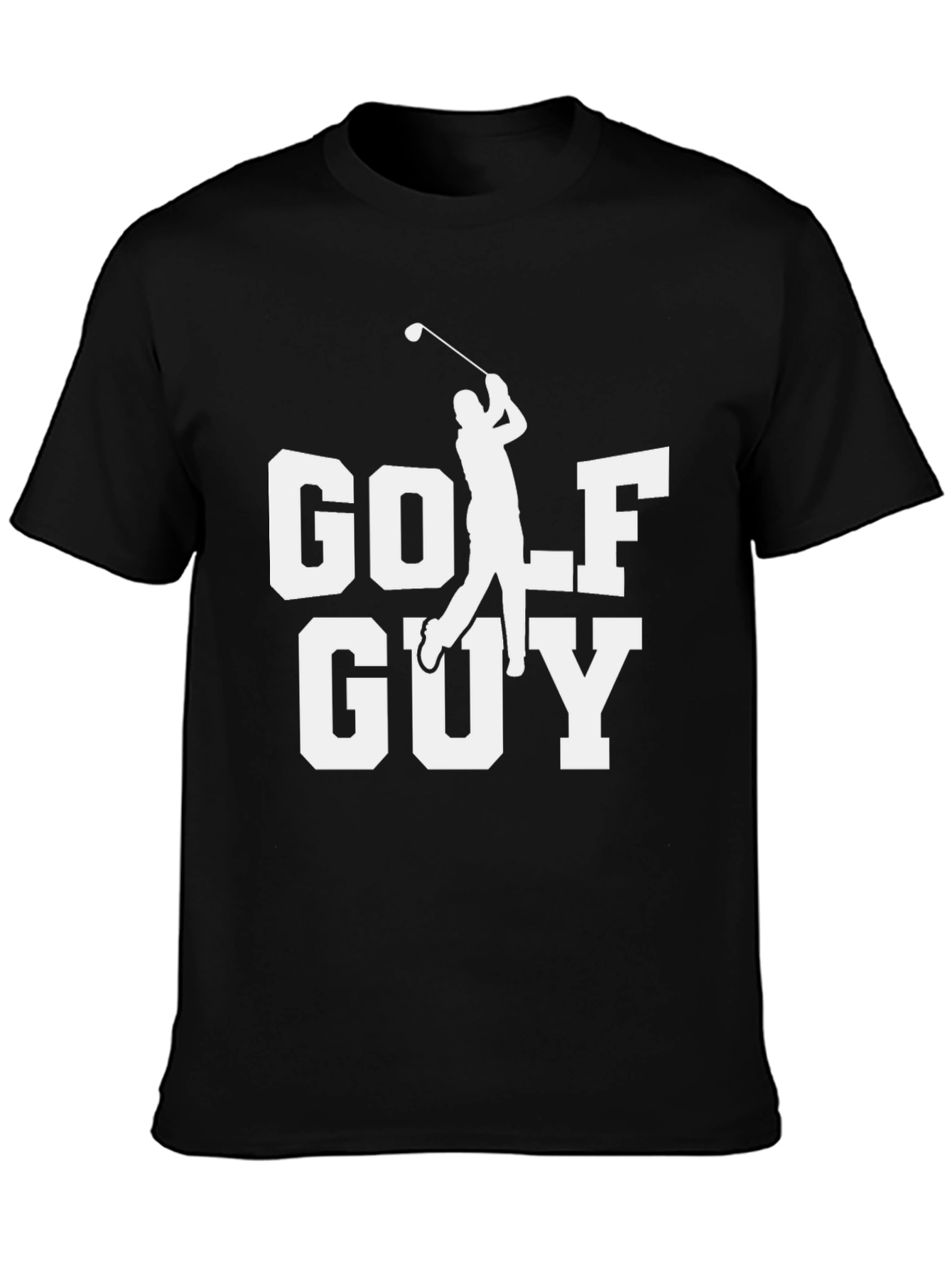 Golf Guy T-Shirt - Black Cotton Tee