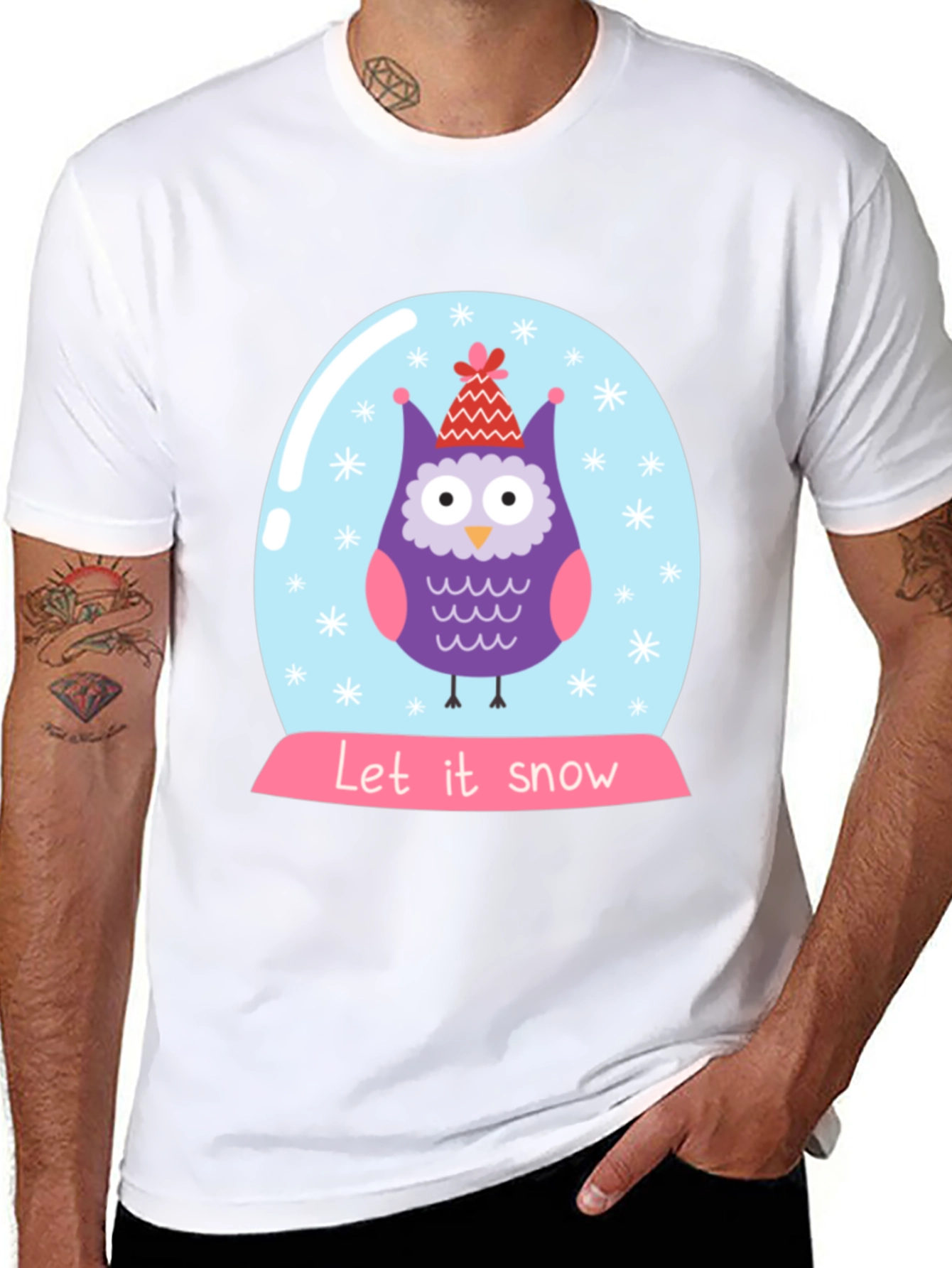Let It Snow Owl T-Shirt