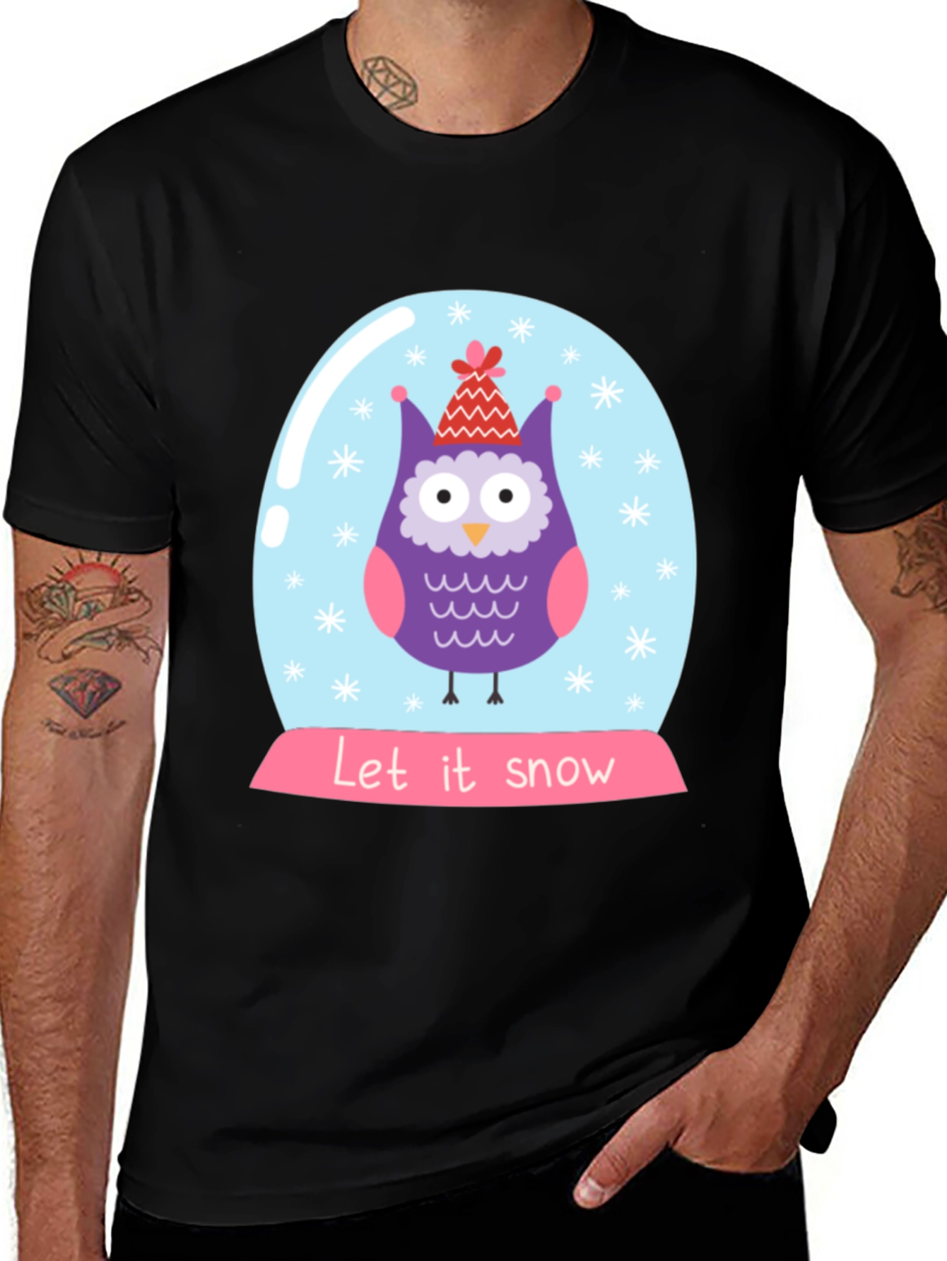 Let It Snow Owl T-Shirt