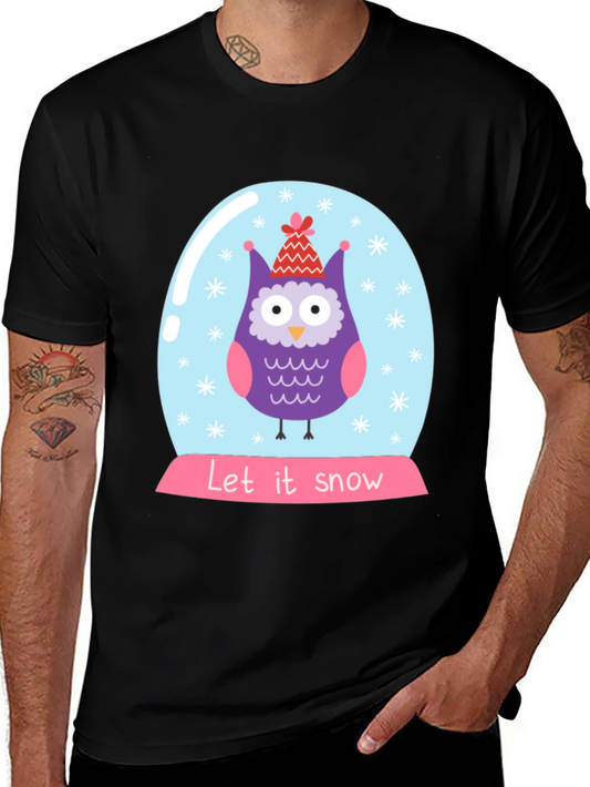 Let It Snow Owl T-Shirt