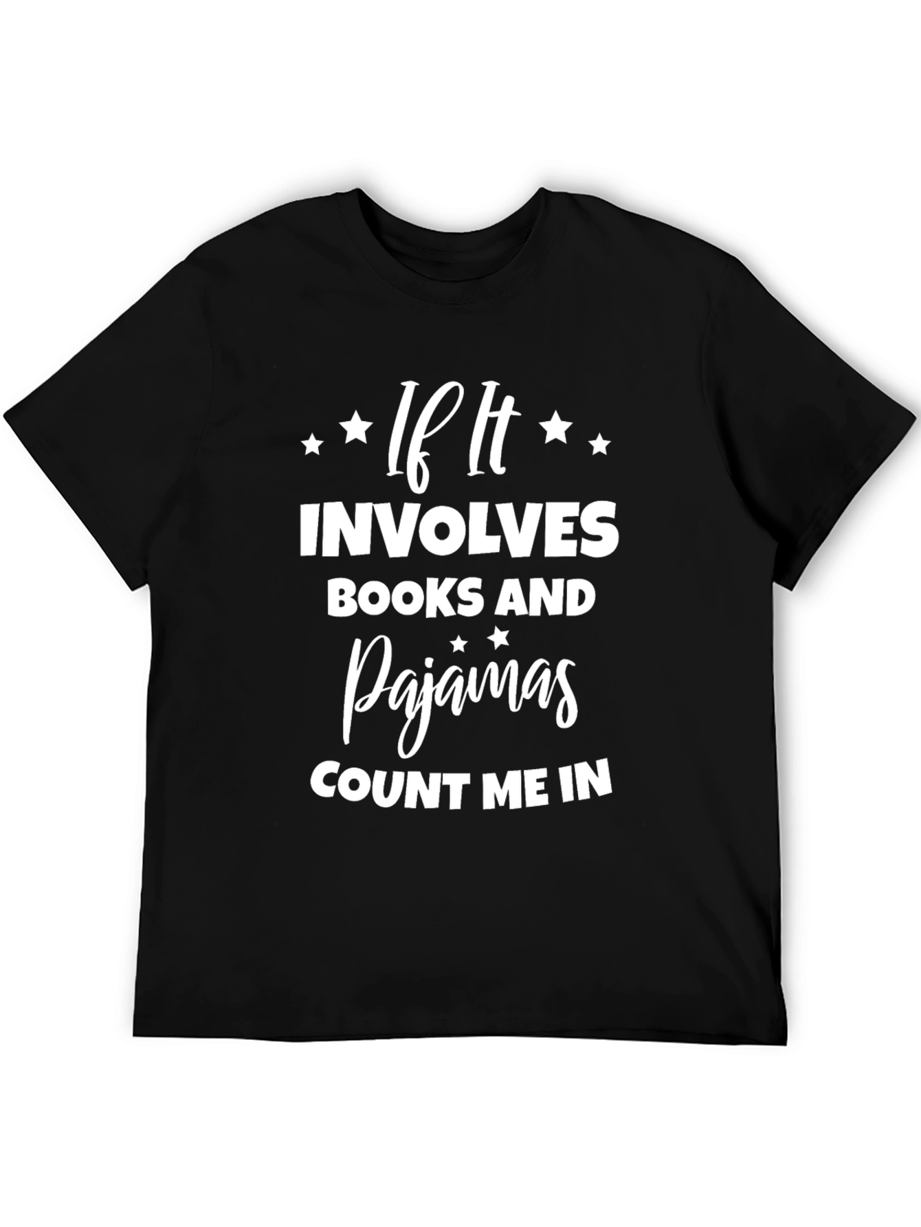 Books and Pajamas Graphic Tee - Casual Style