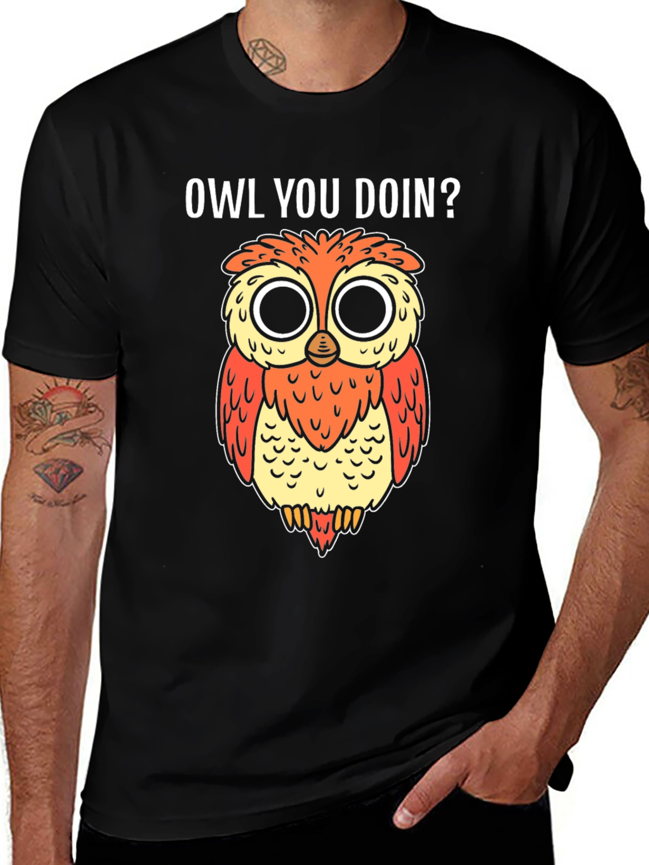 Owl You Doin T-Shirt - Funny Graphic Tee