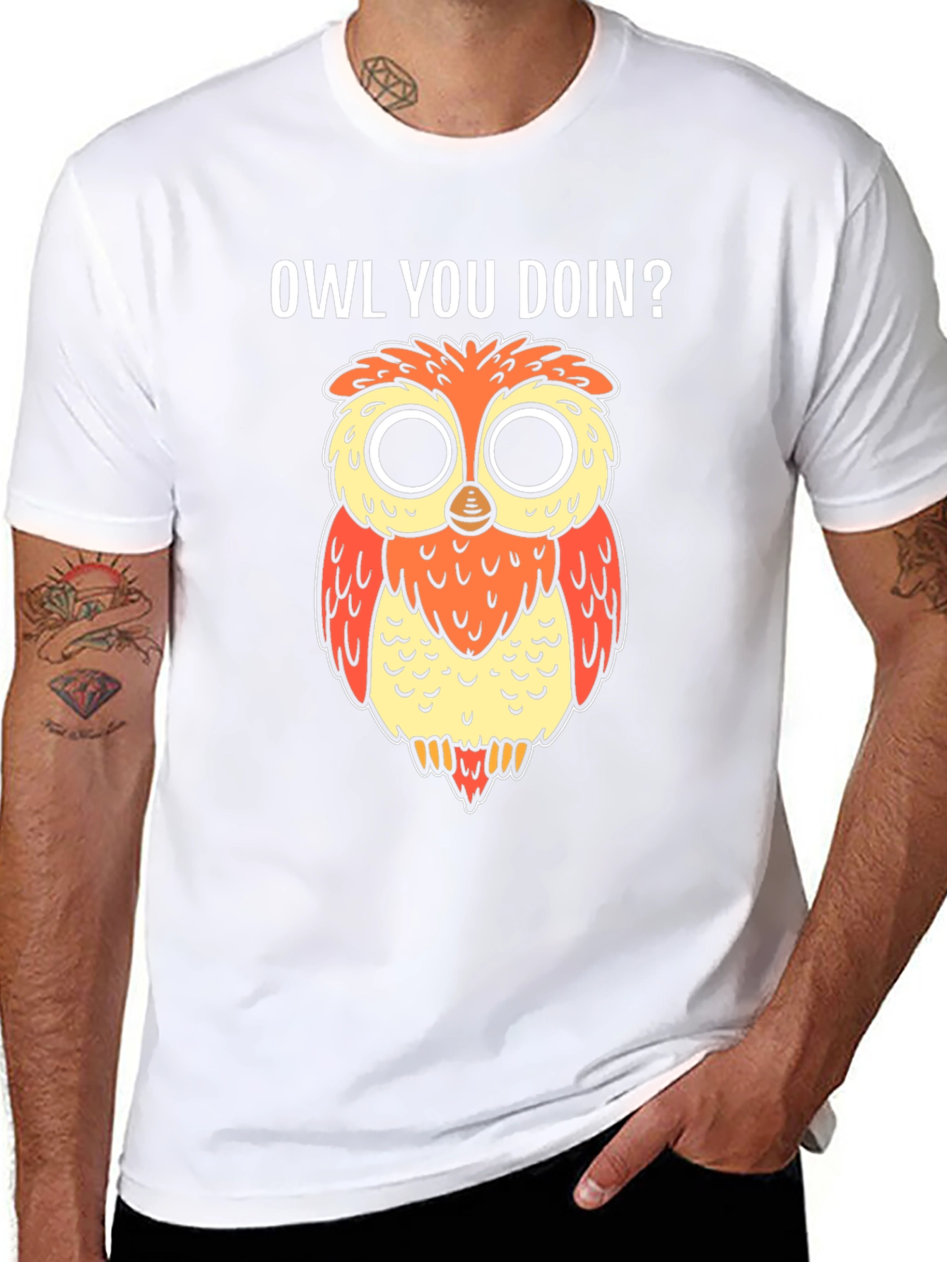 Owl You Doin T-Shirt - Funny Graphic Tee
