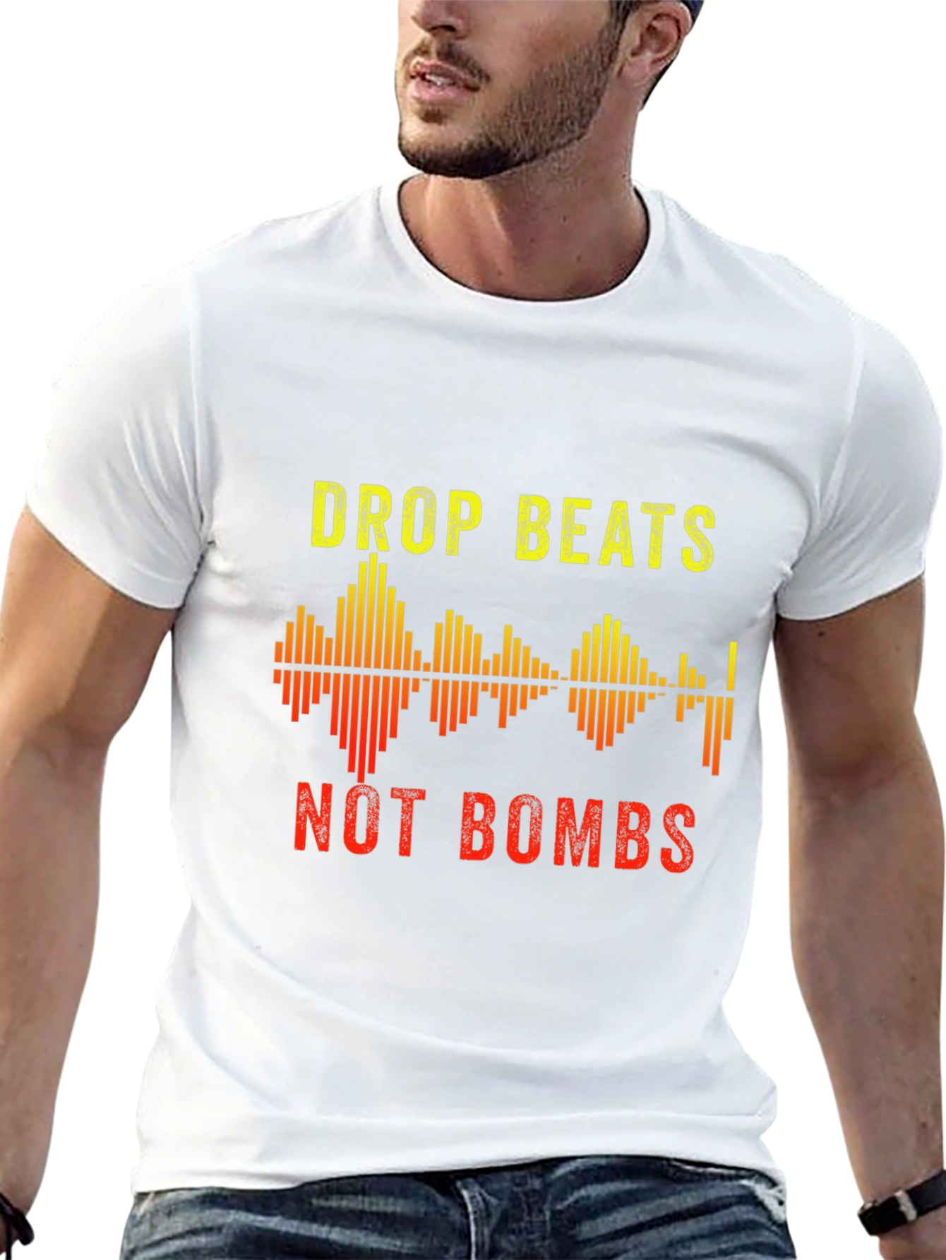 Drop Beats Not Bombs Graphic T-Shirt