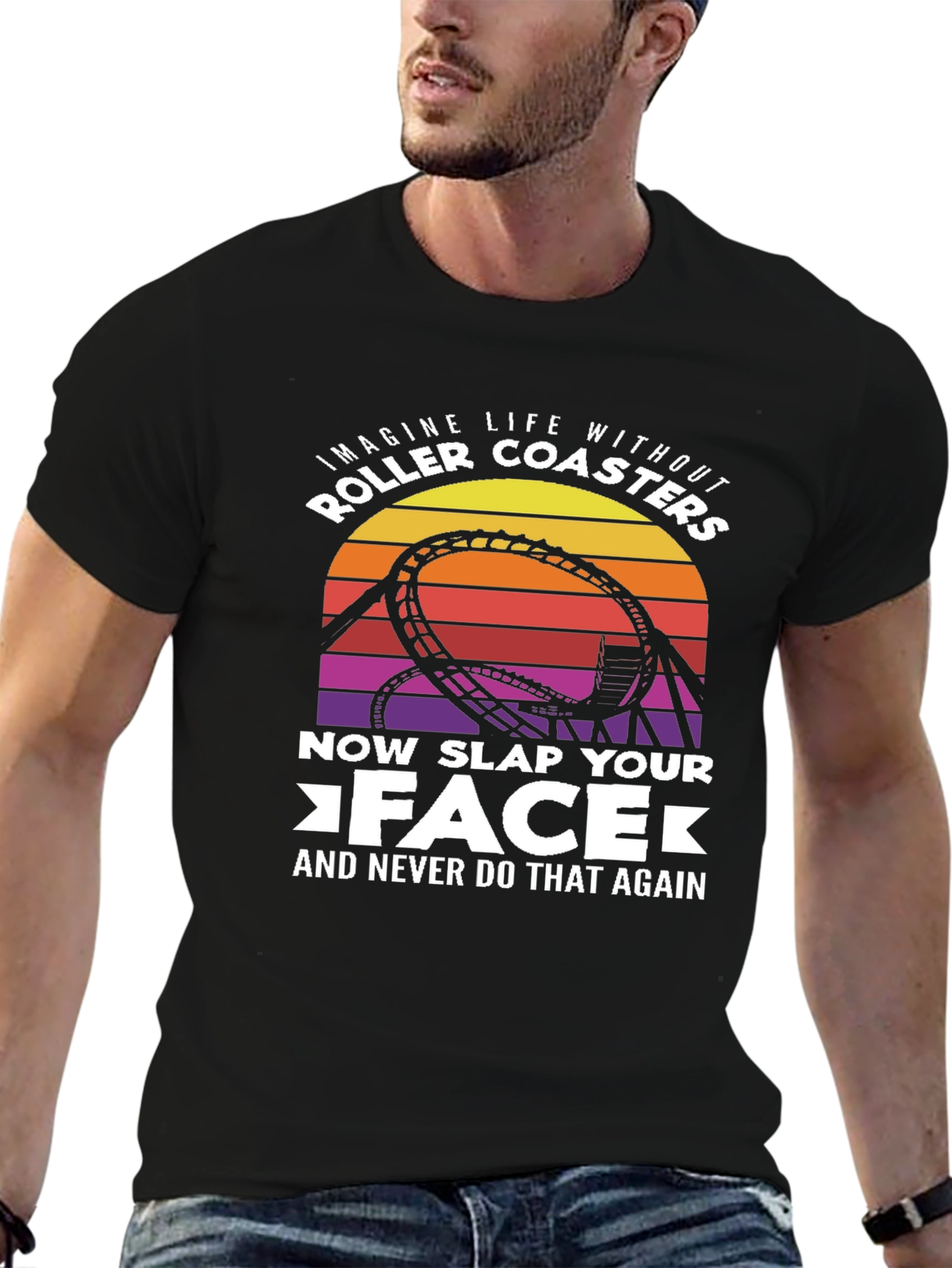 Roller Coaster Slap Your Face Graphic Tee
