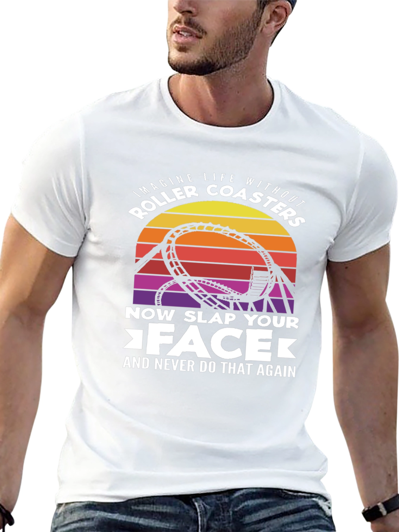 Roller Coaster Slap Your Face Graphic Tee