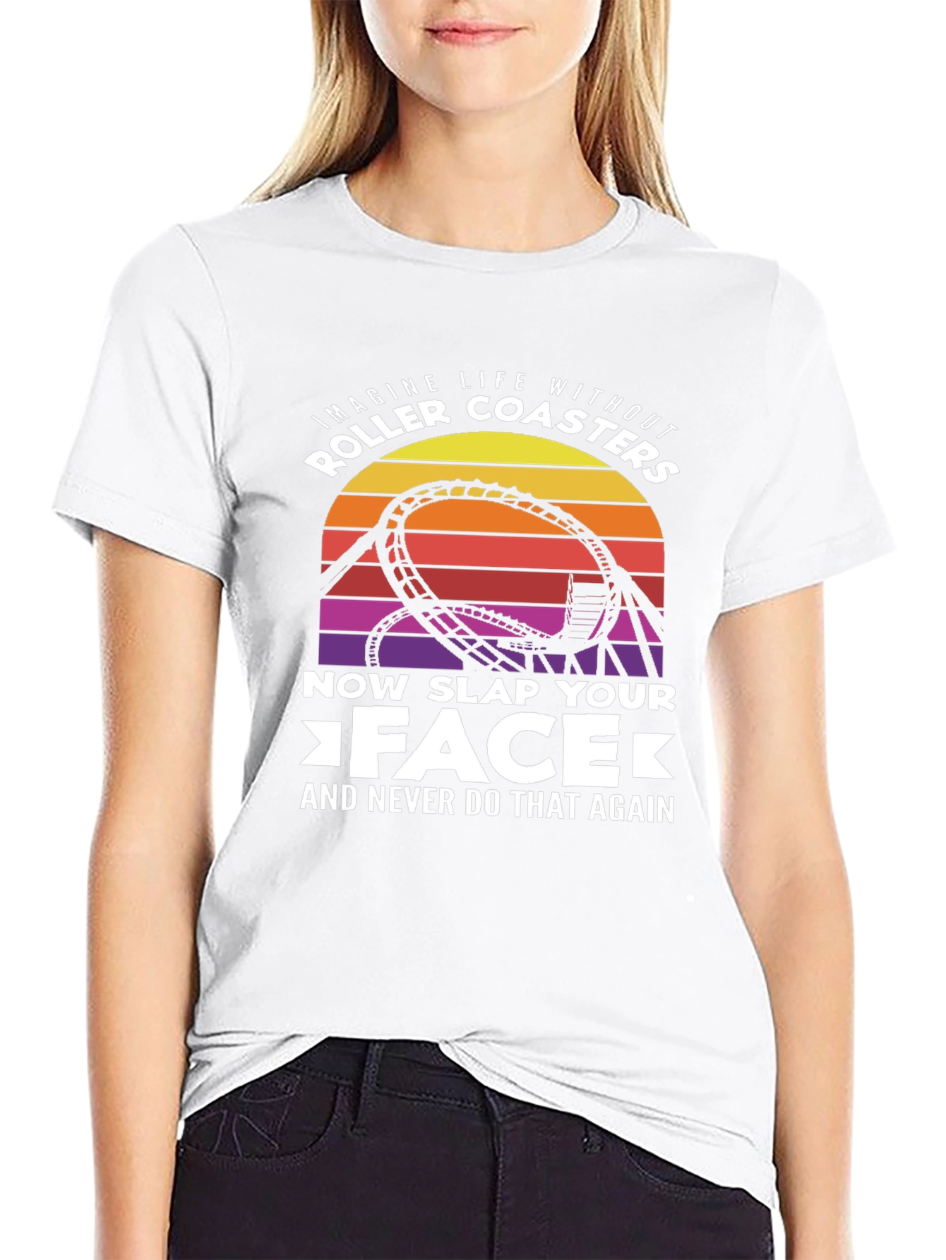 Roller Coaster Slap Your Face Graphic Tee