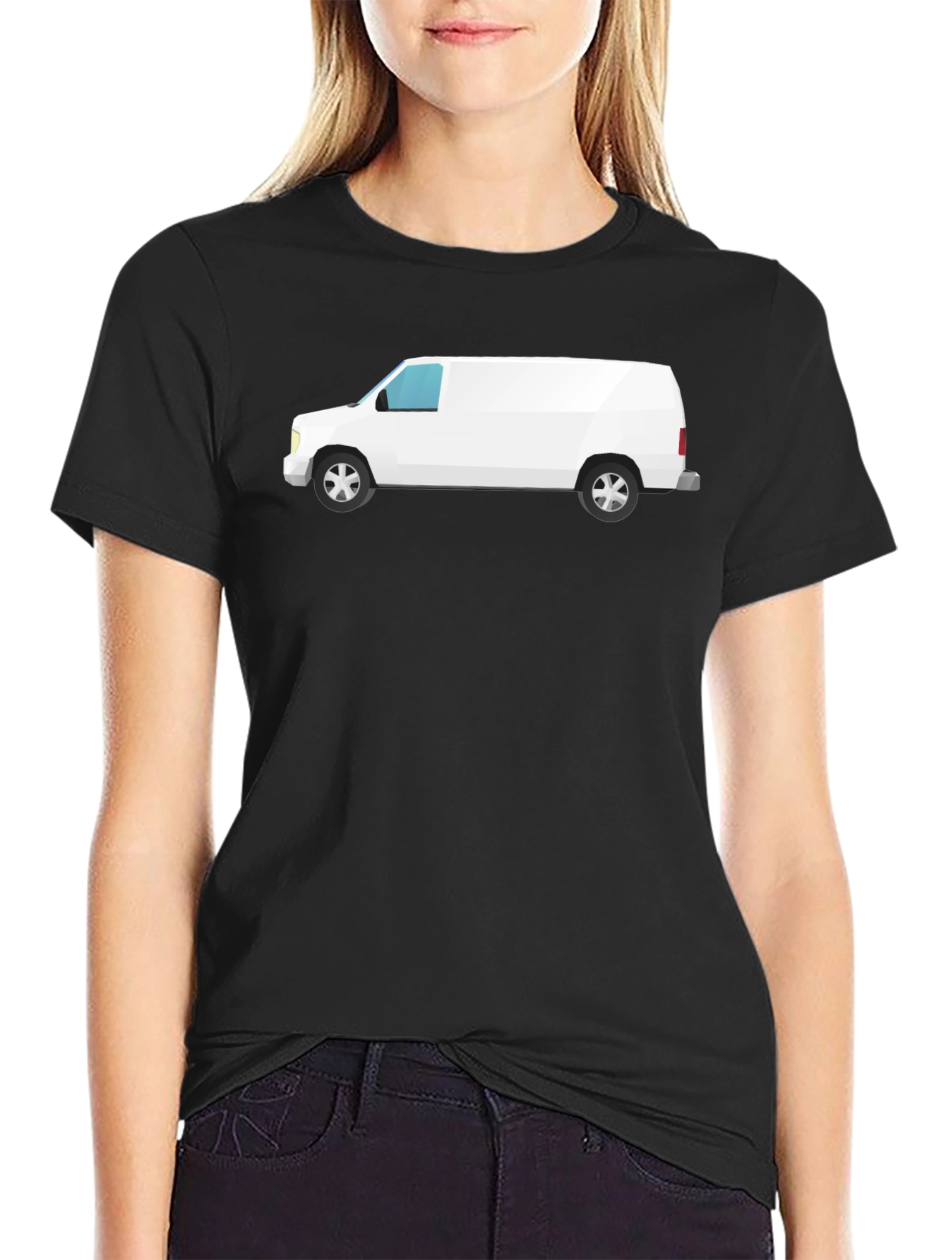 White Van Graphic Tee - Classic Black T-Shirt