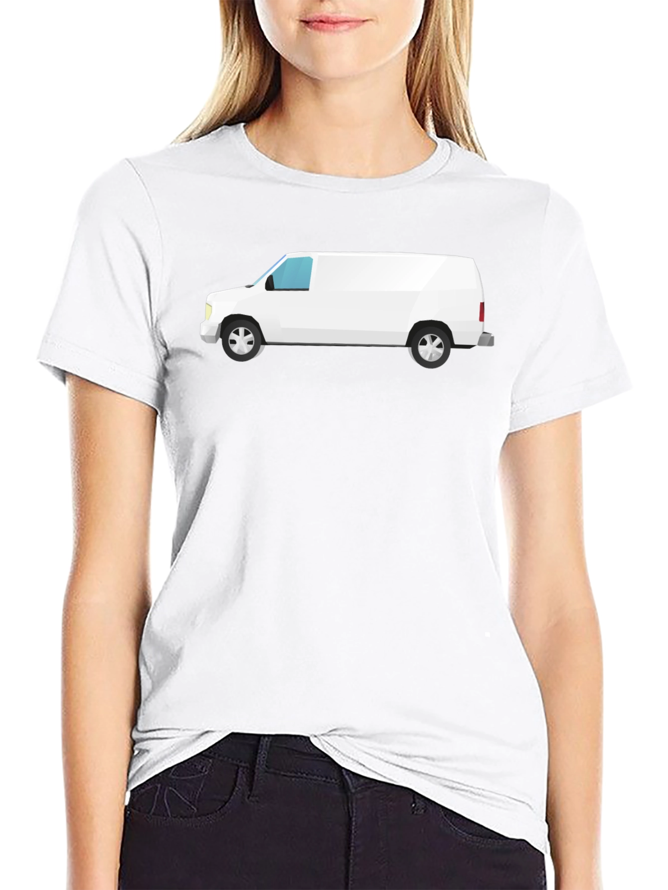 White Van Graphic Tee - Classic Black T-Shirt