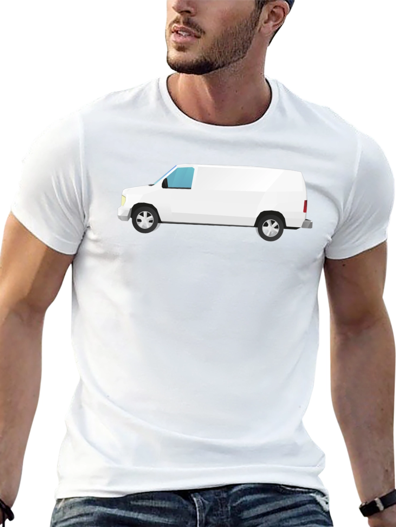 White Van Graphic Tee - Classic Black T-Shirt