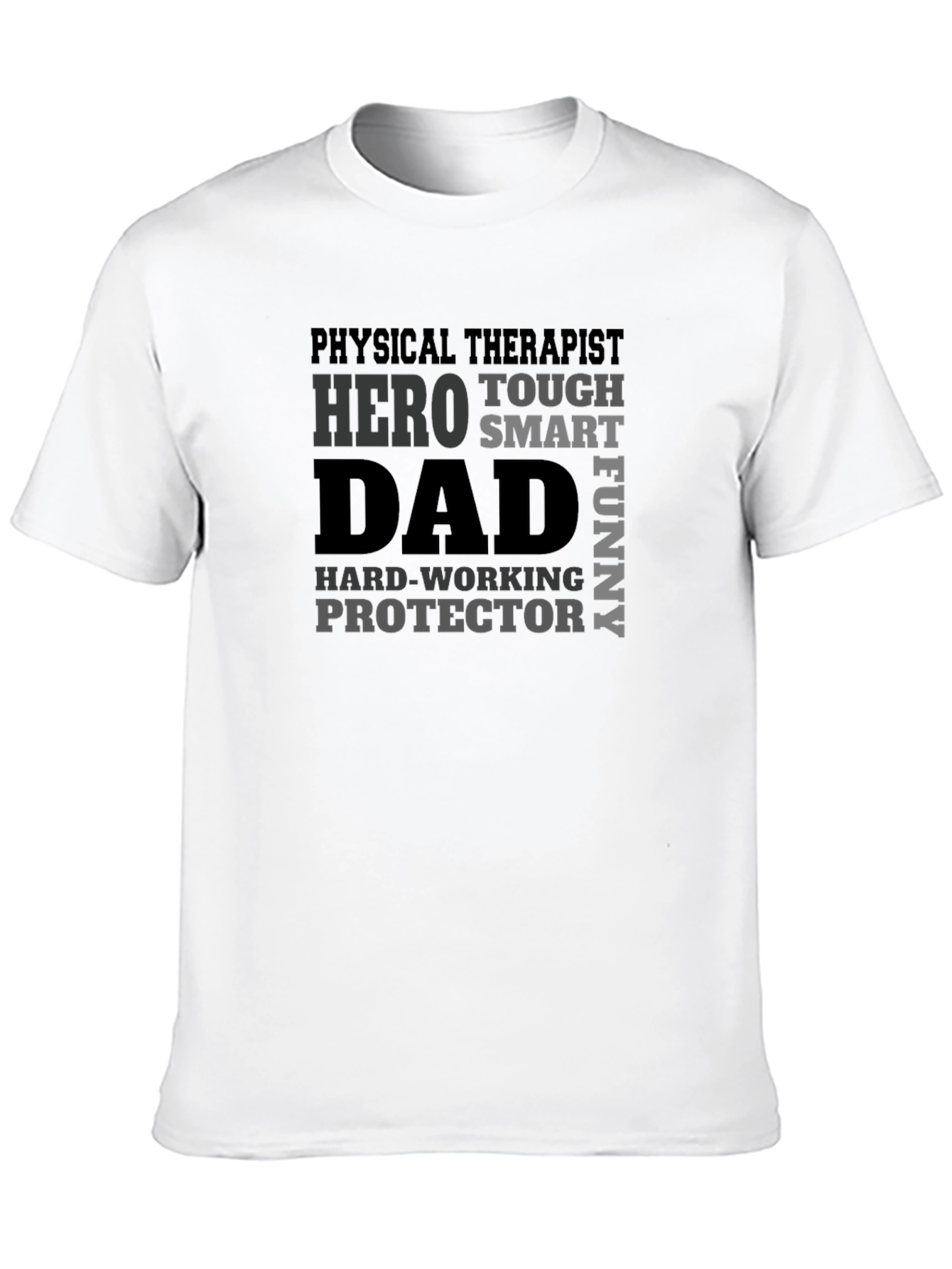 Hero Dad Physical Therapist Black T-Shirt