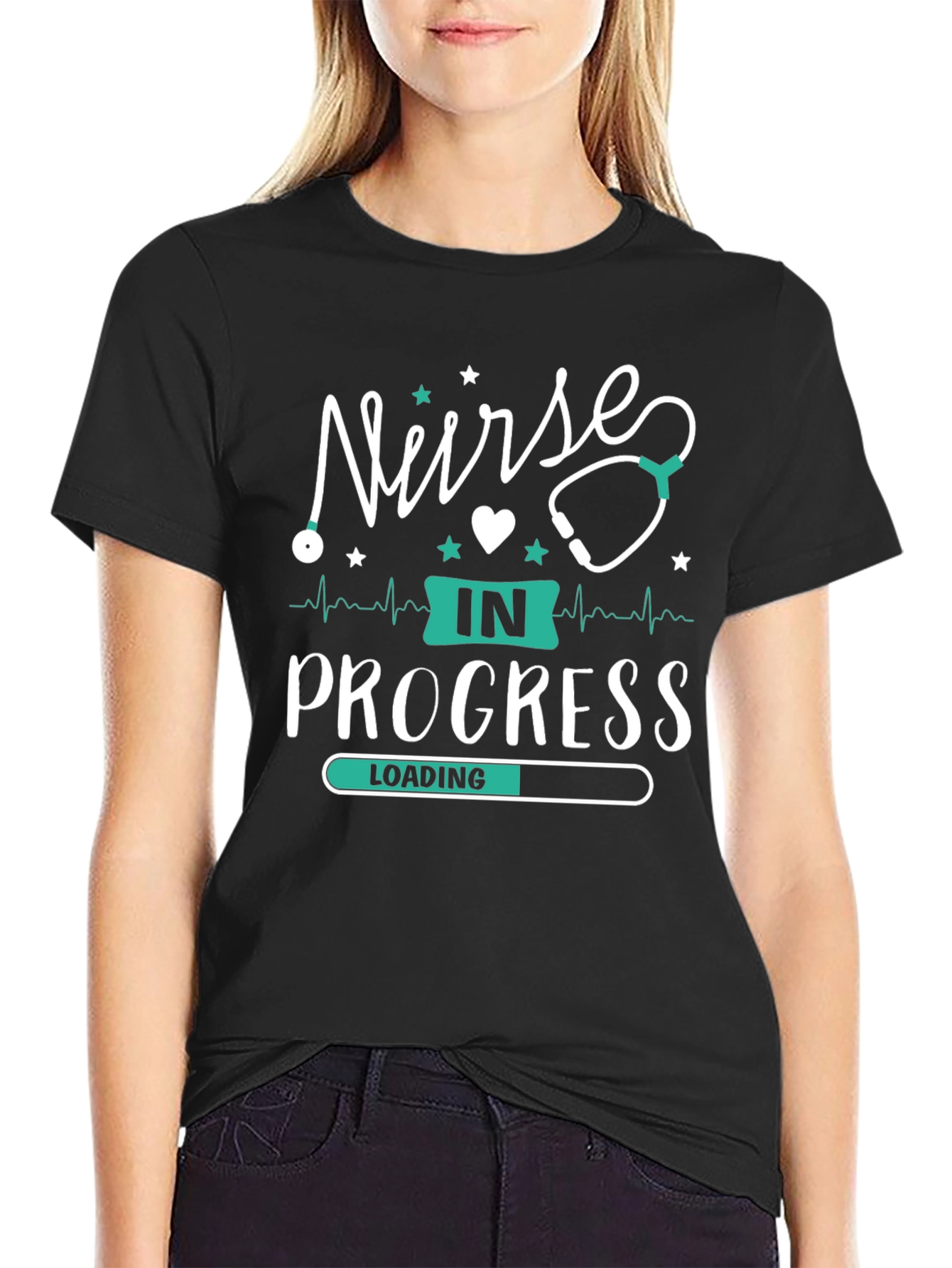 Nurse in Progress T-Shirt - Cute Medical Student Tee