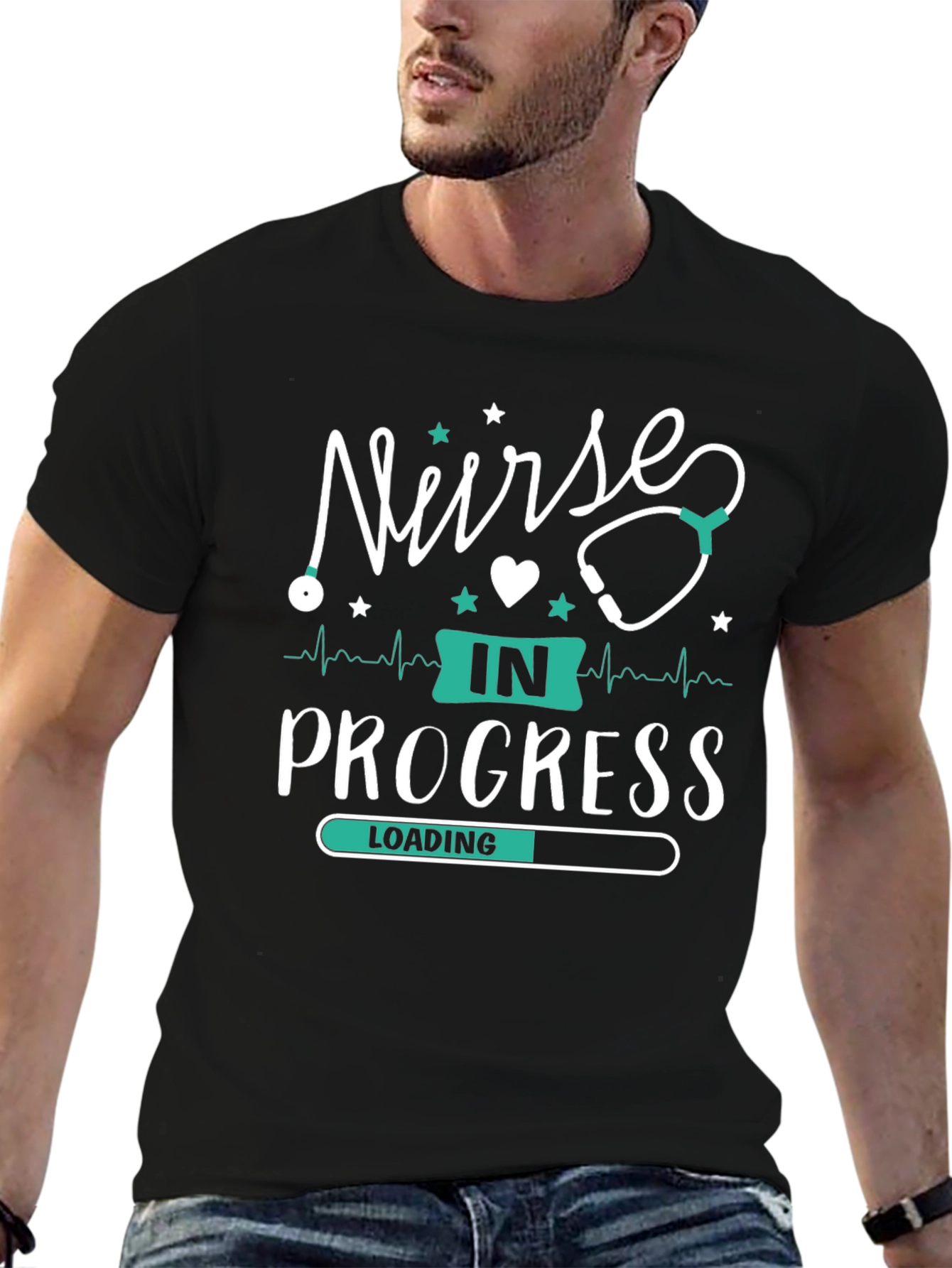 Nurse in Progress T-Shirt - Cute Medical Student Tee